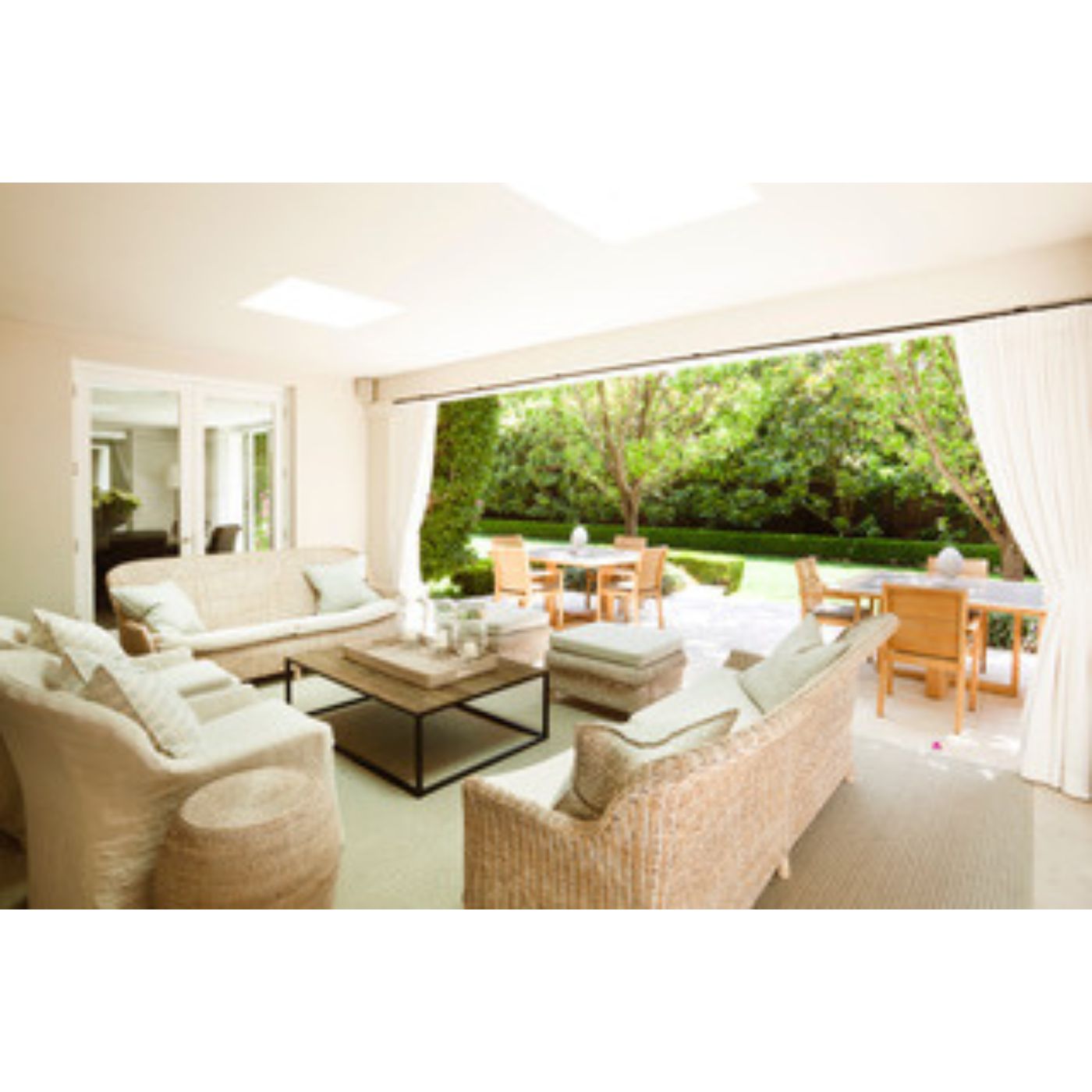 Natural Rattan Outdoor Sofa