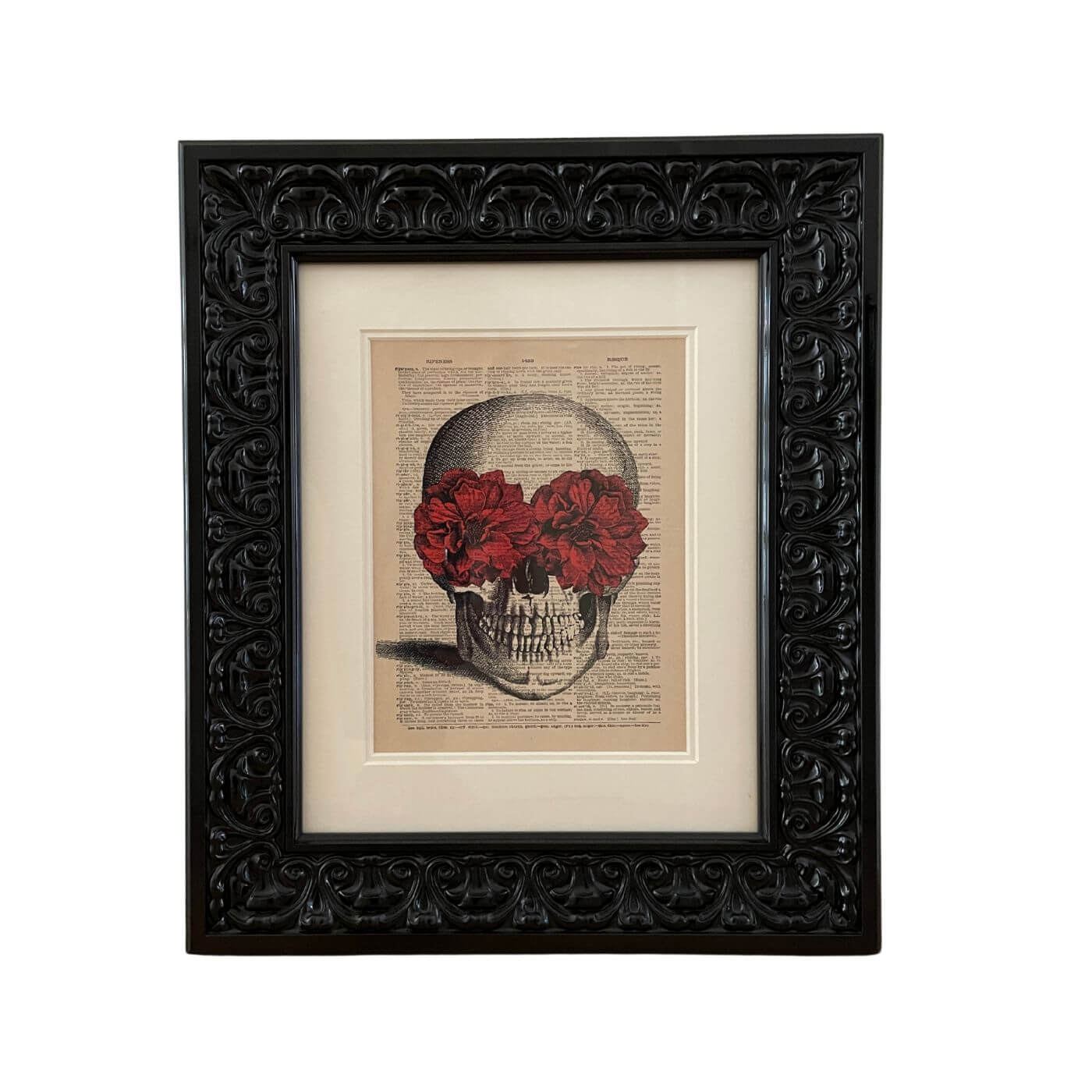 Floral Skull framed print