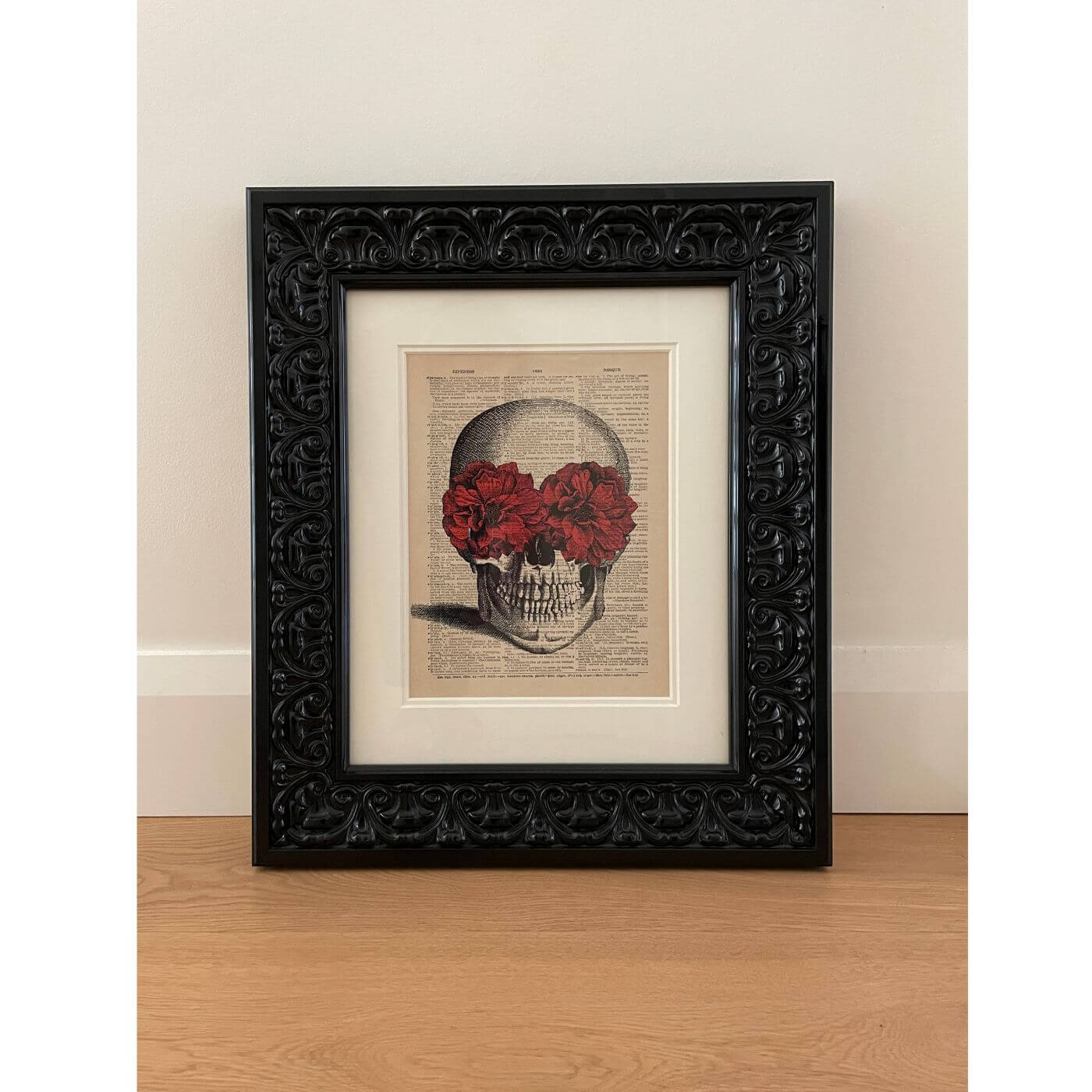 Floral Skull framed print