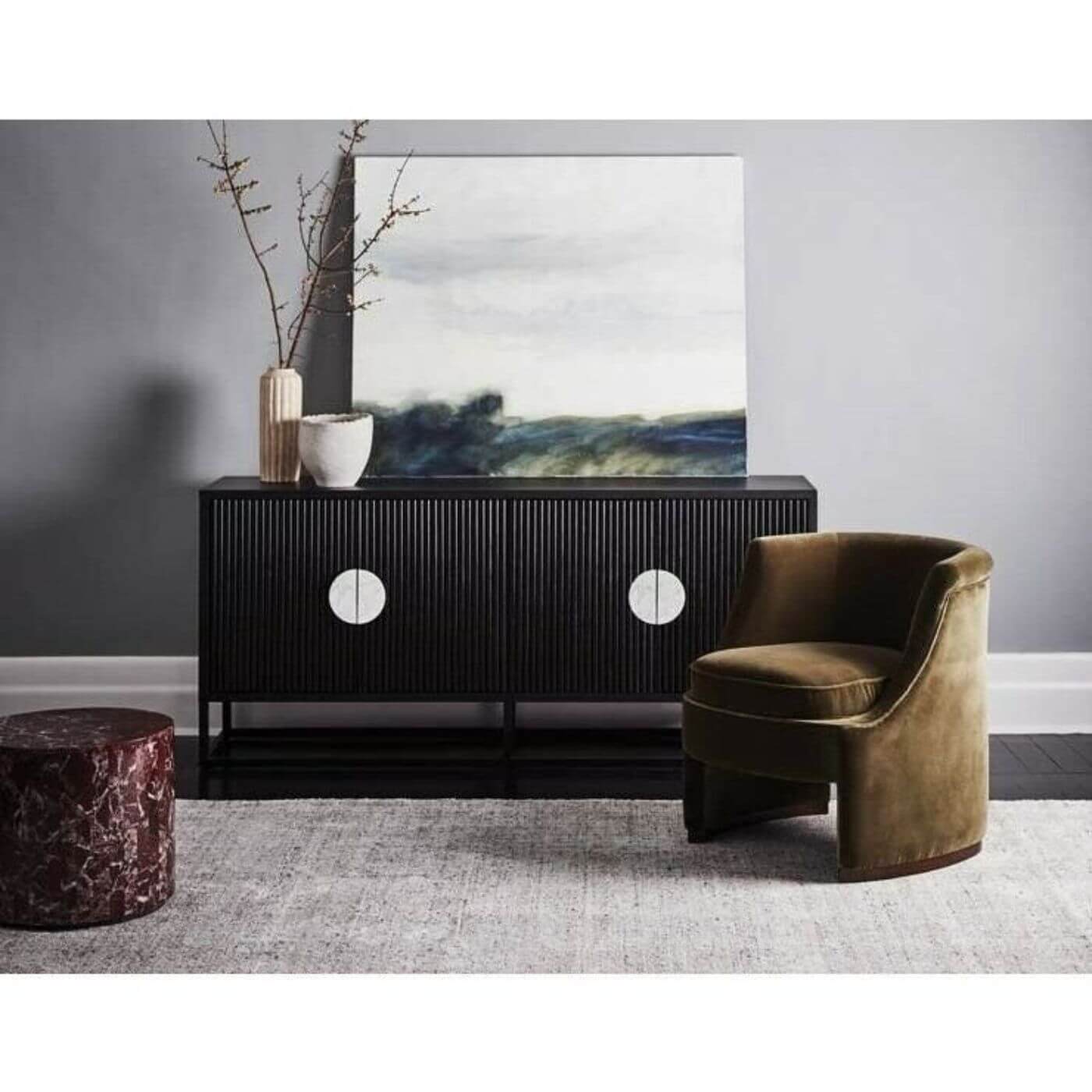 Globe West Elle marble side tables