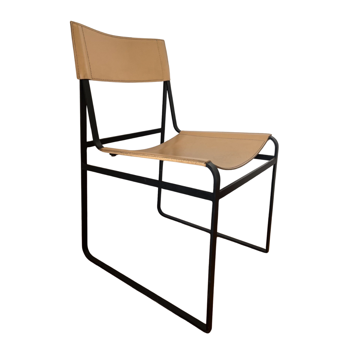 Globe West Harold Leather Dining Chairs, set of 8