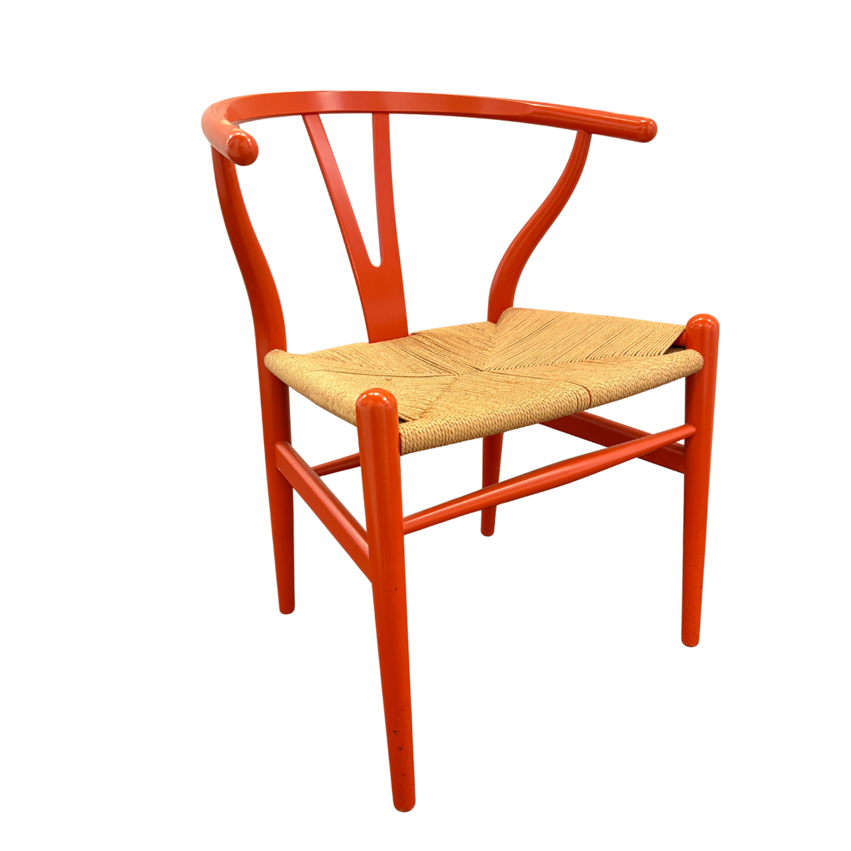 Hans Wegner CH24 Wishbone Chair in Orange (RRP $1,350)