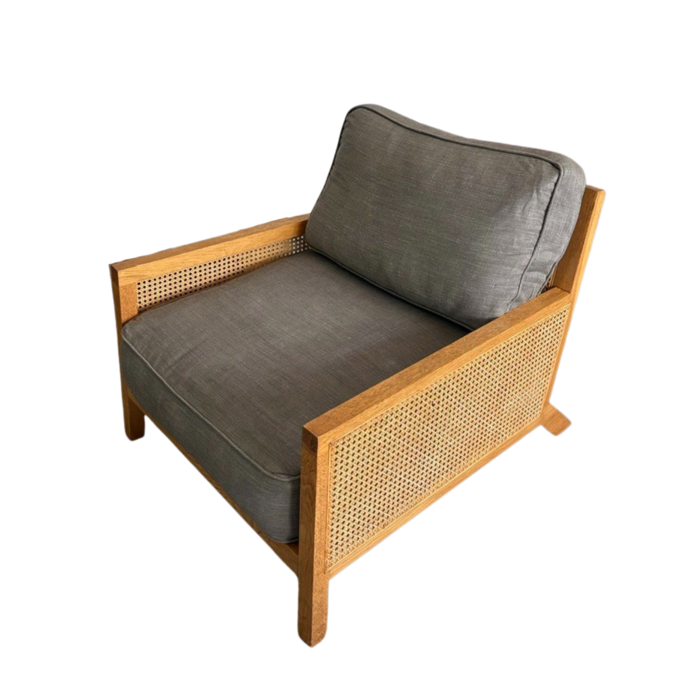 Living Edge Arm Chairs, pair