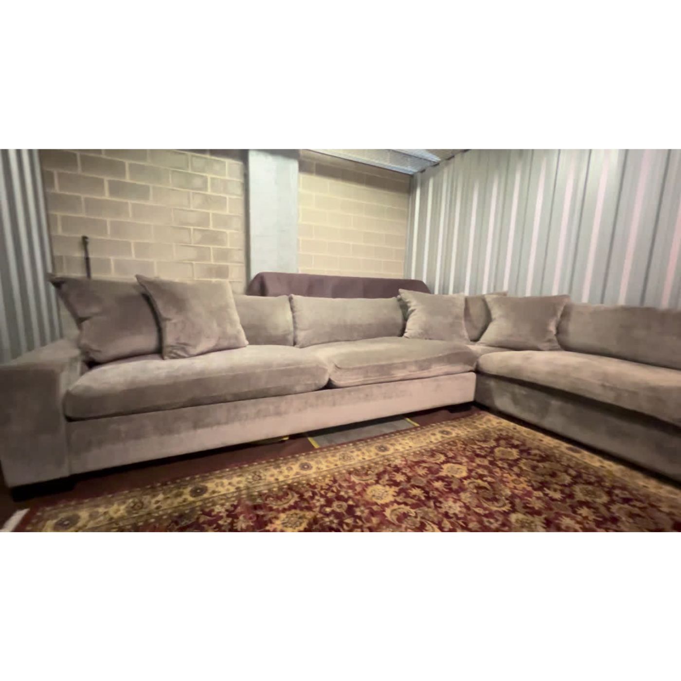Marco Meneguzzi Custom L-Shaped Sofa