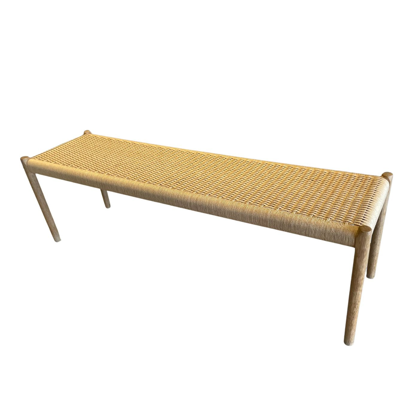 Møller #63 Bench Natural Cord & Soaped Oak, 3 available