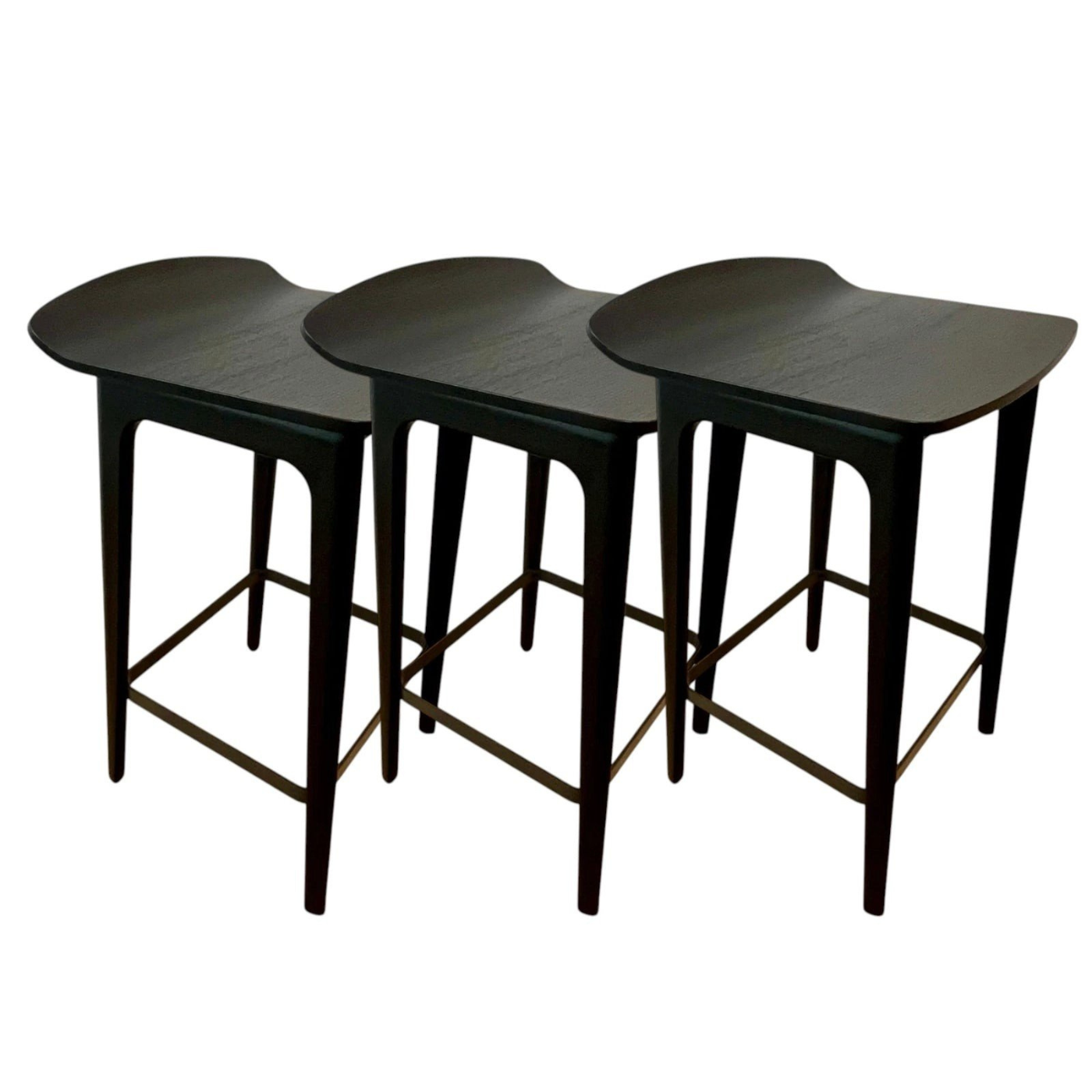 Molteni & C Woody Bar Stools, set of 3