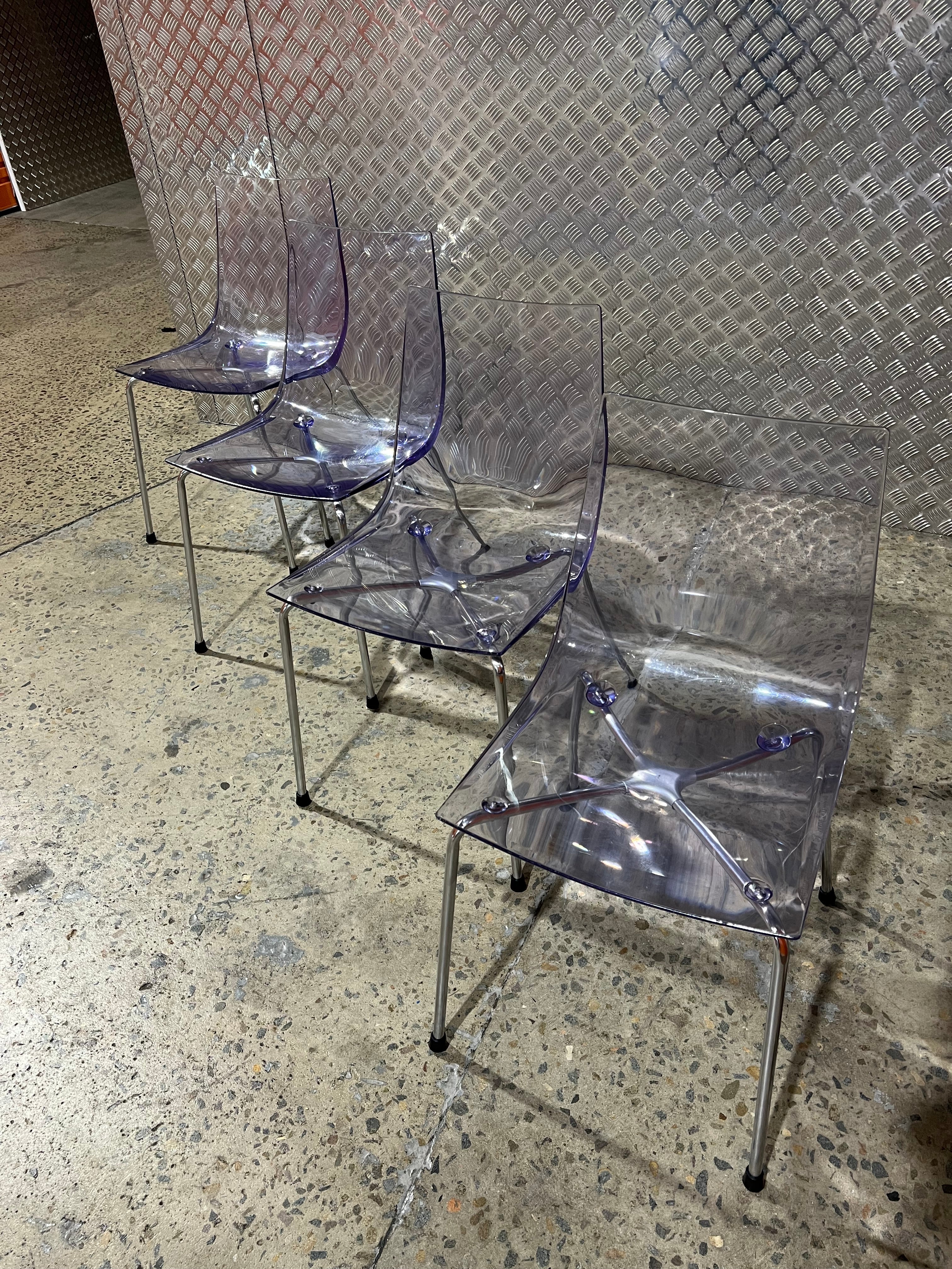 Roberto Foschia Slim Softline Allkit Chairs, Set of 8