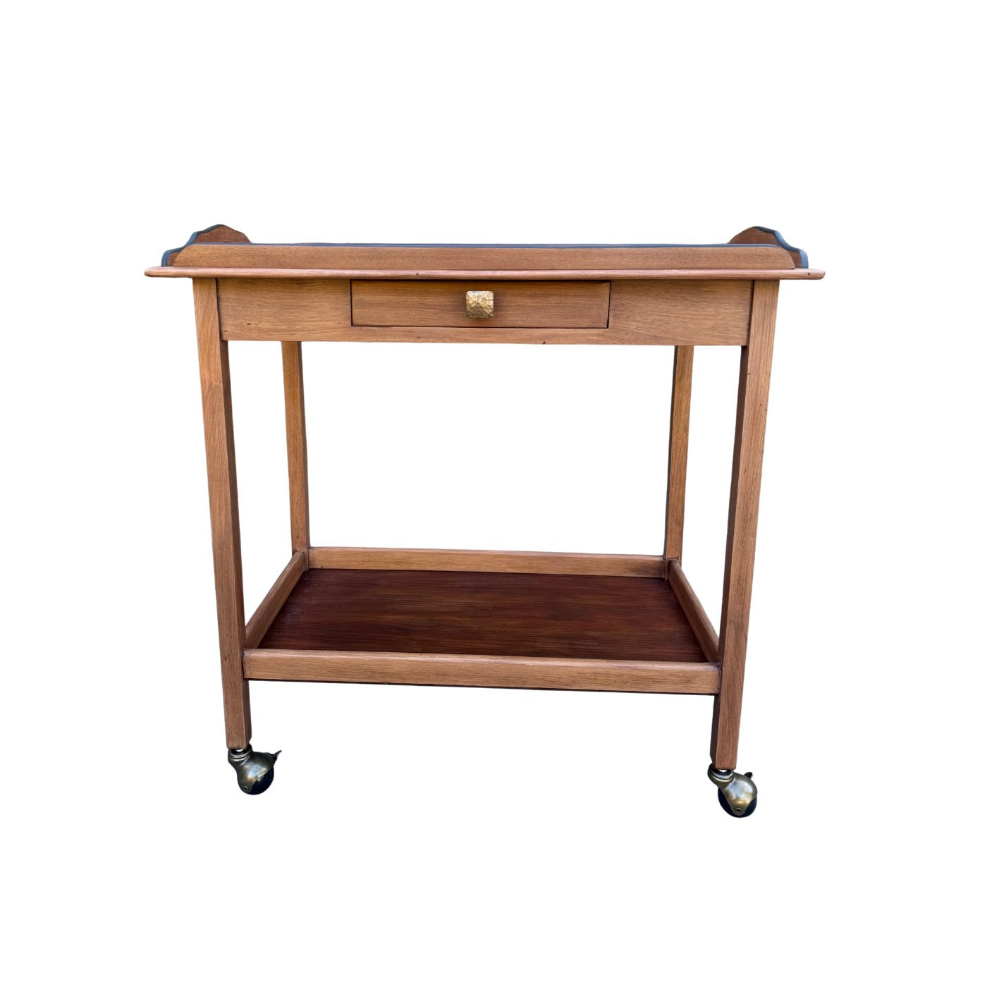 Solid Mahogany Bar/ Tea trolley