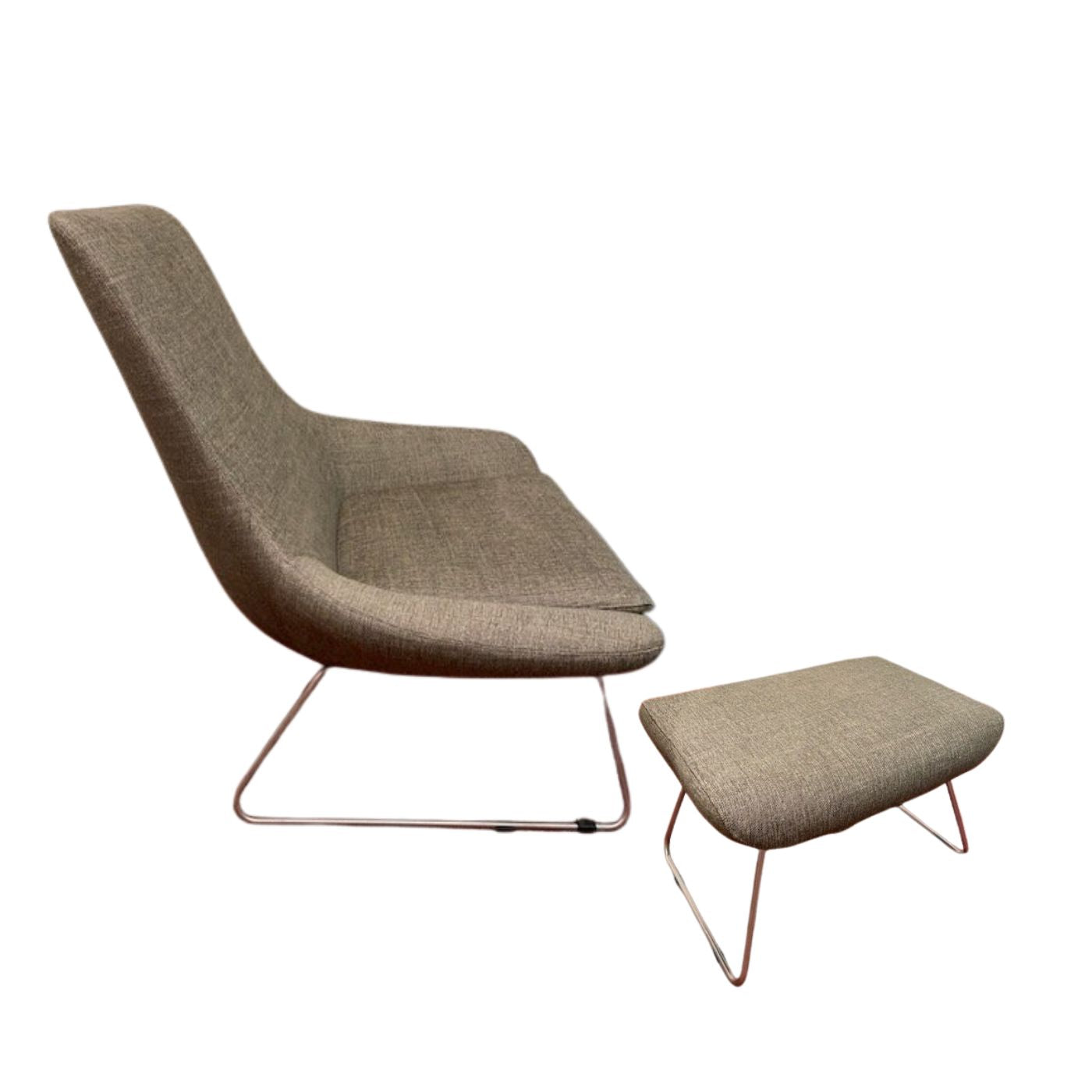 Walter Knoll Flow Chair & Stool, 2 available
