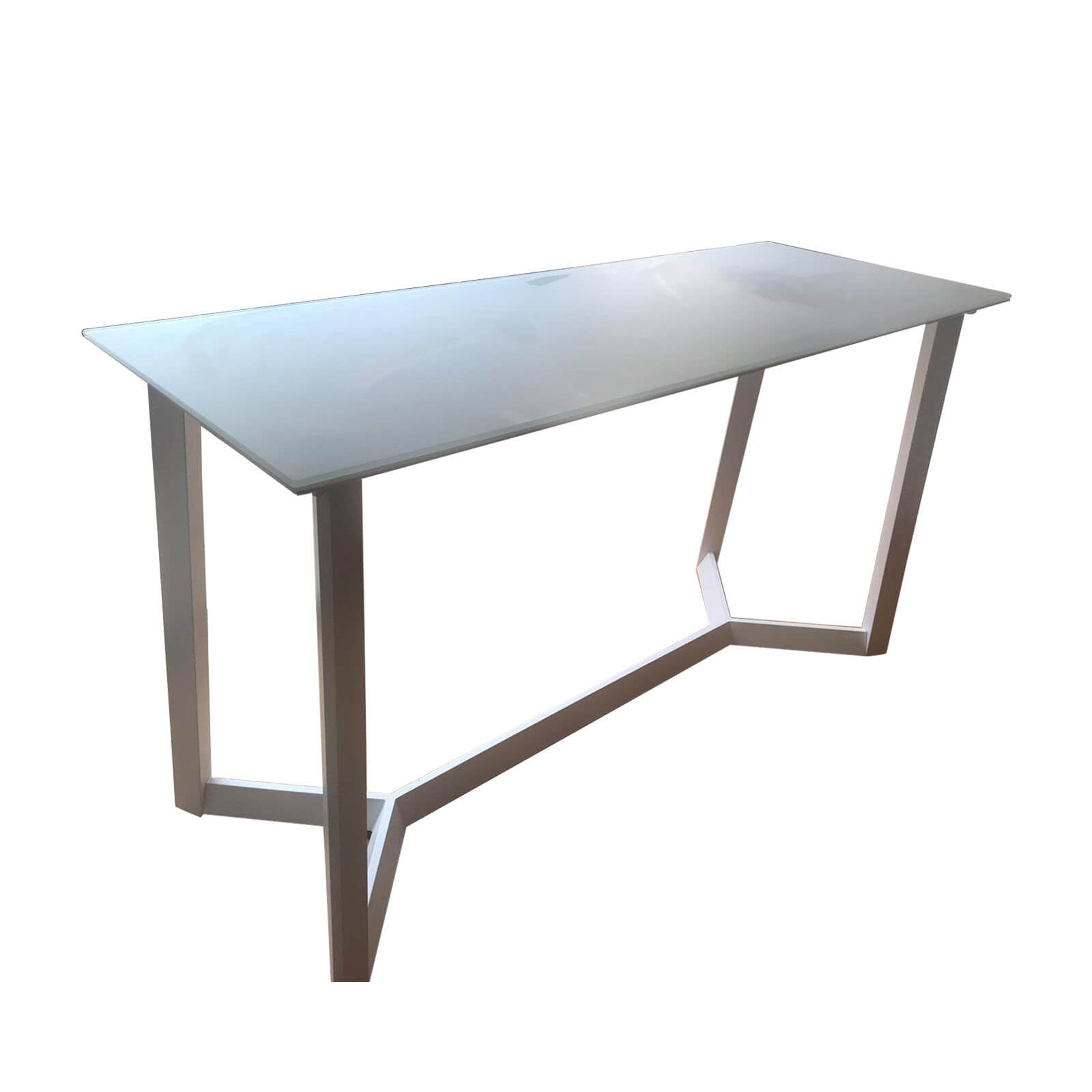 white outdoor bar table