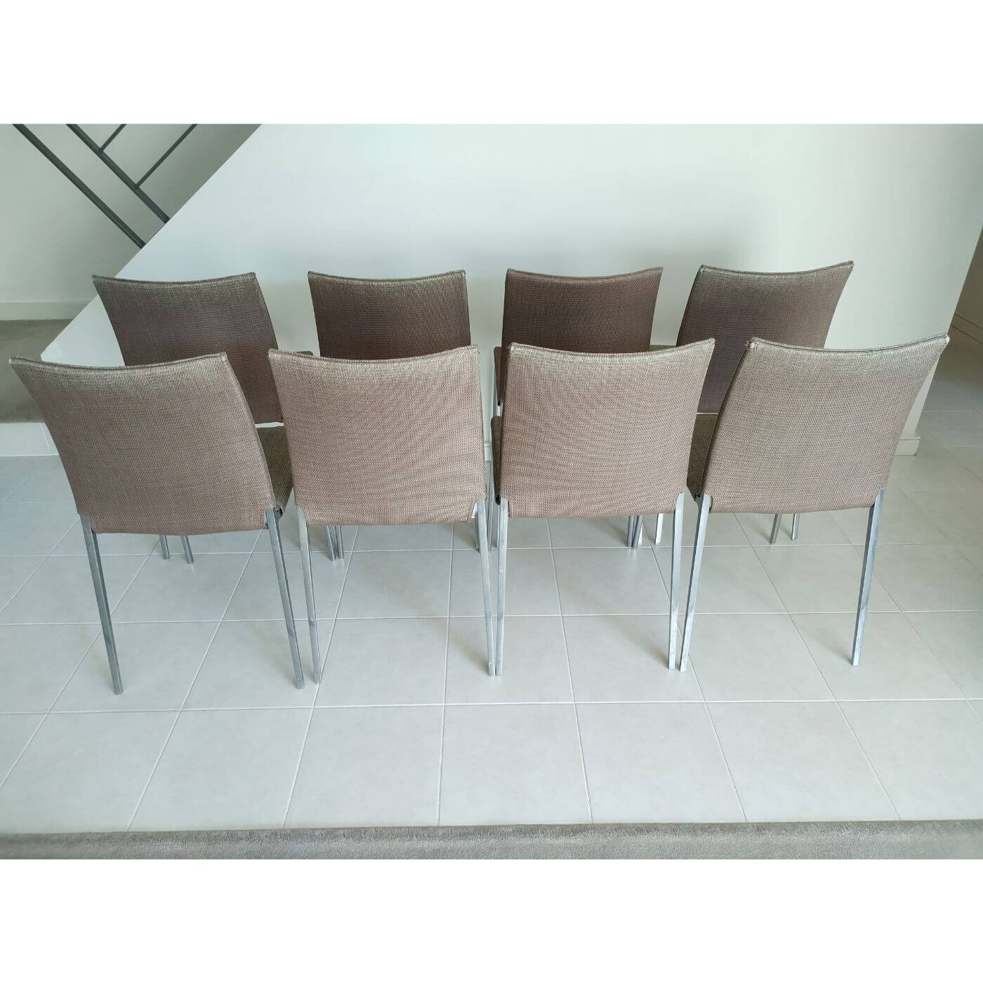 Zanotta Lia Dining Chairs, set of 8