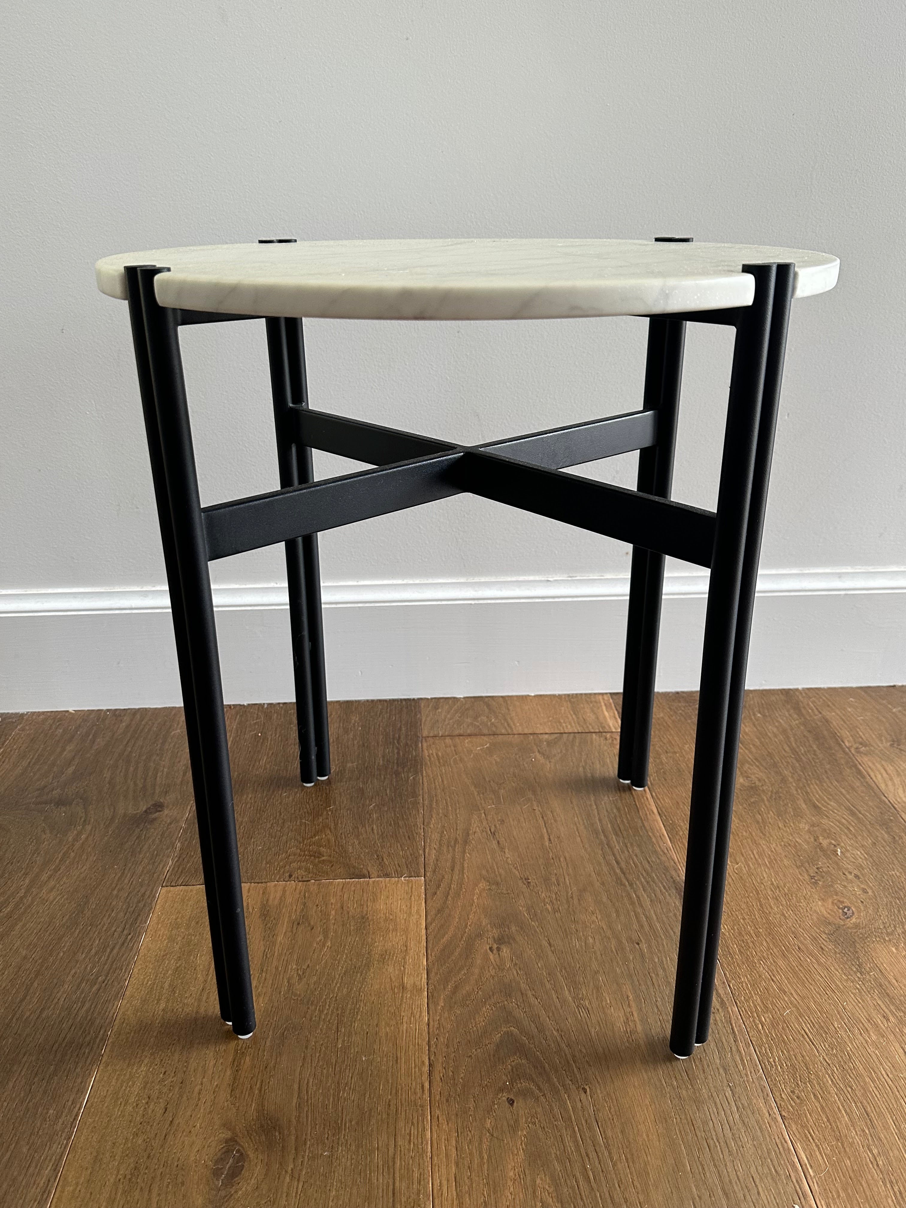 Globe West Atlas Twin Side tables, pair