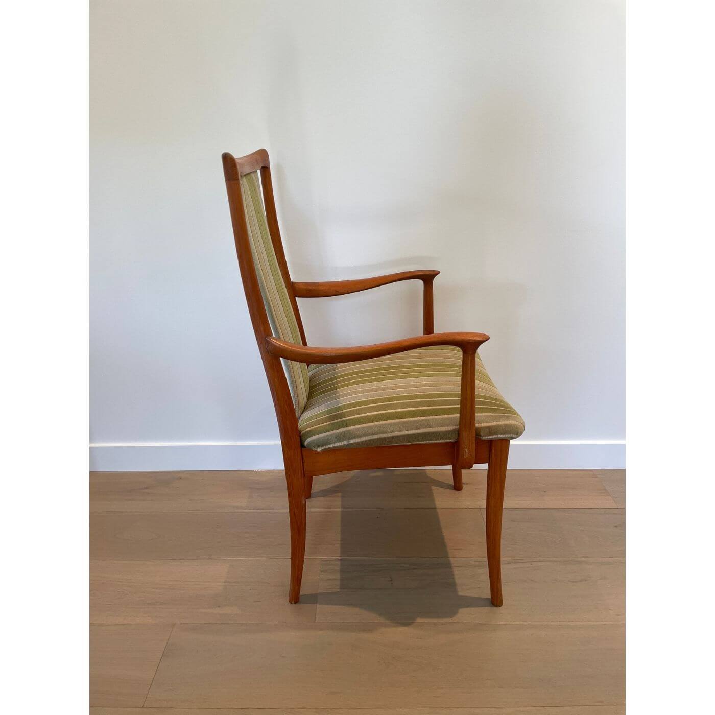 Vintage Teak Carver Dining Chairs, pair, c1960s