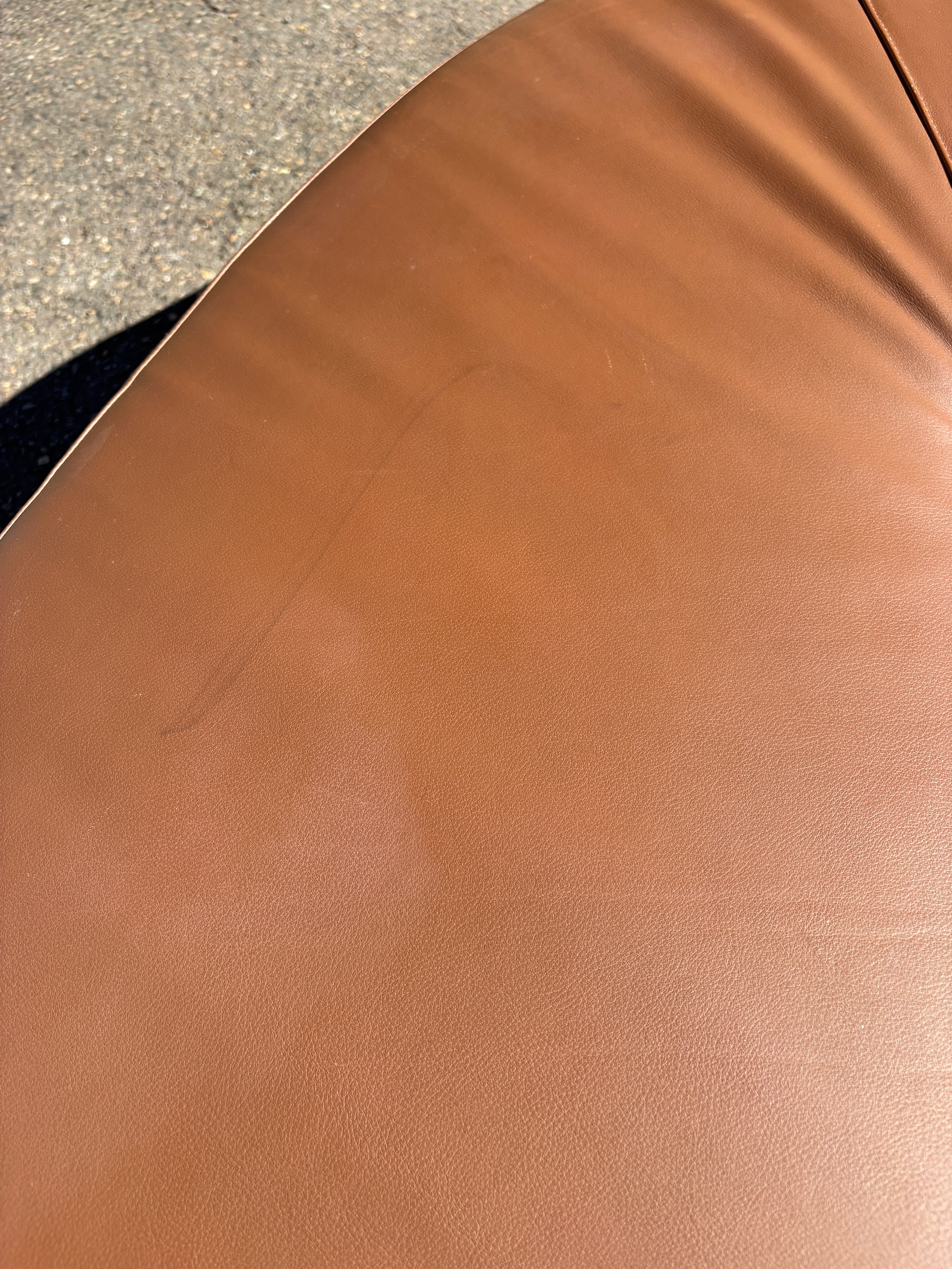 Edra Flap Sofa, Tan Leather