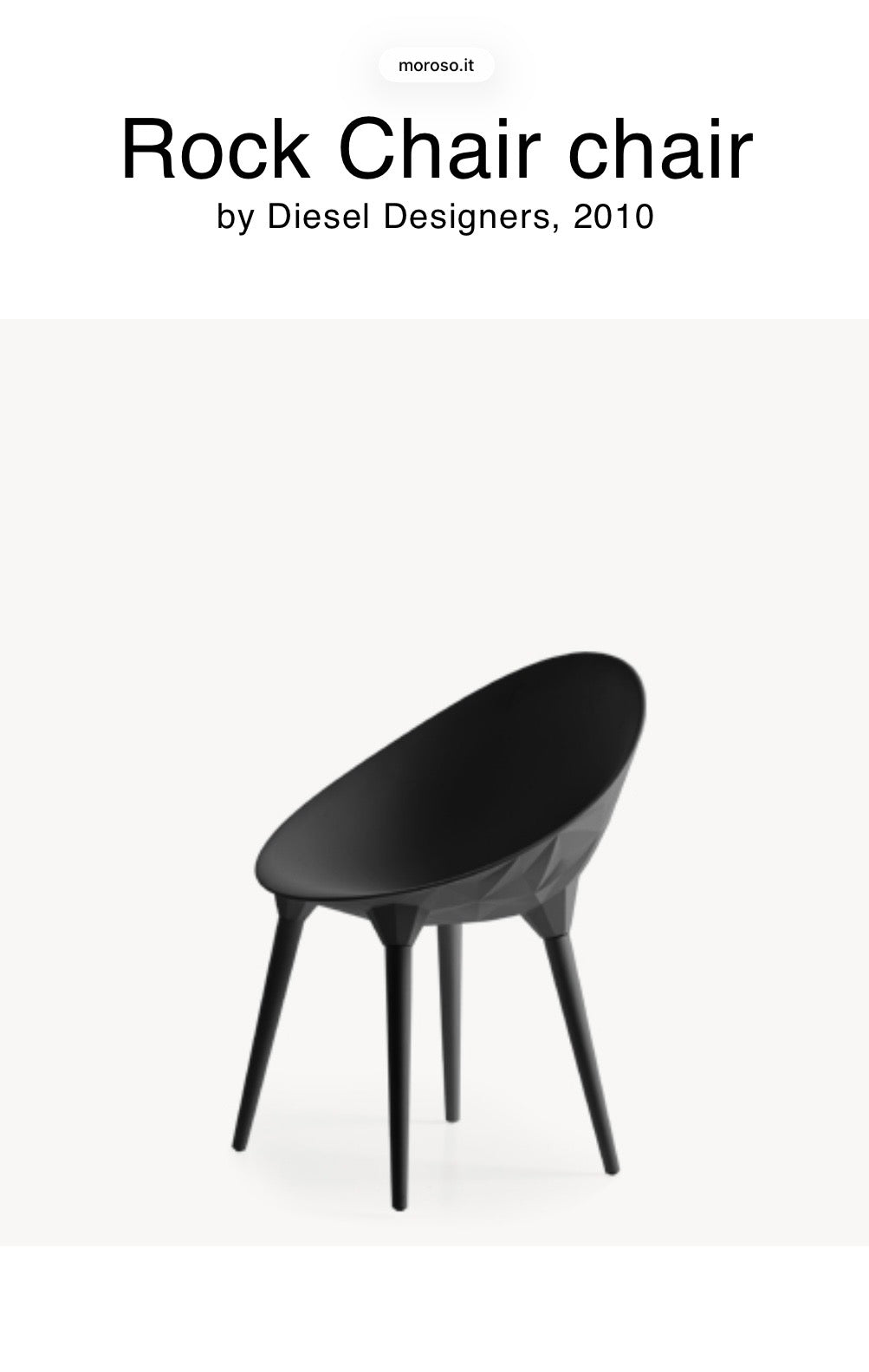 Moroso Diesel Rock Chairs, set of 10