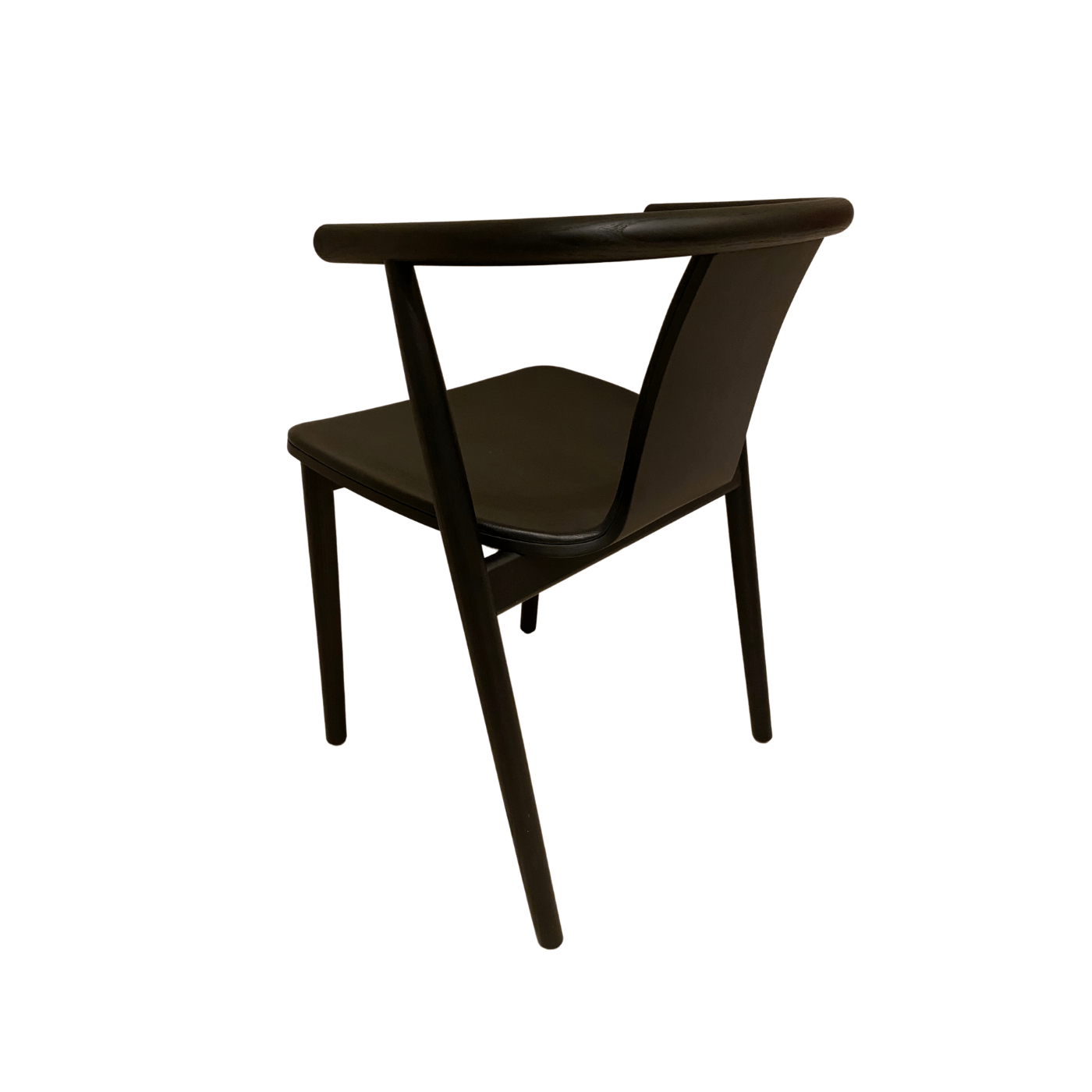 Cappellini BAC 3 chair by Jasper Morrison with black leather seat