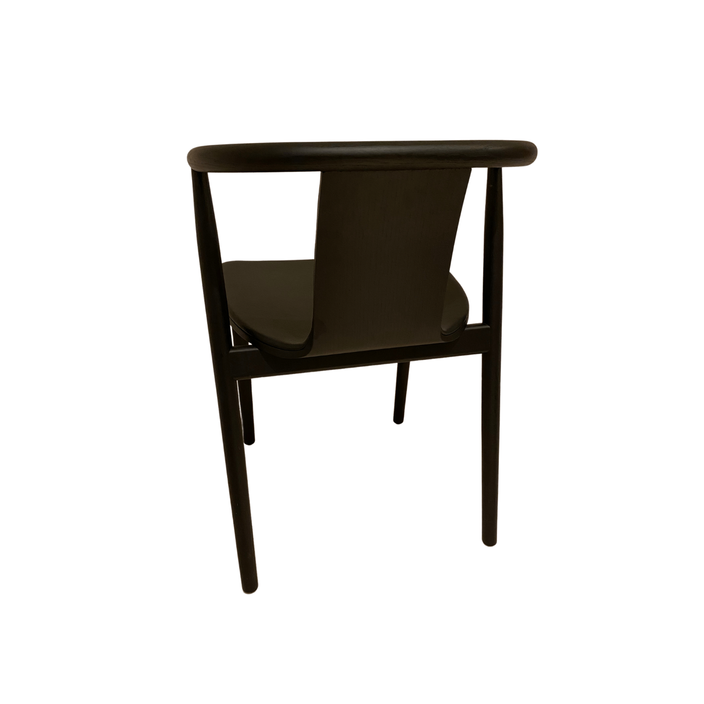 Cappellini BAC 3 chair by Jasper Morrison with black leather seat