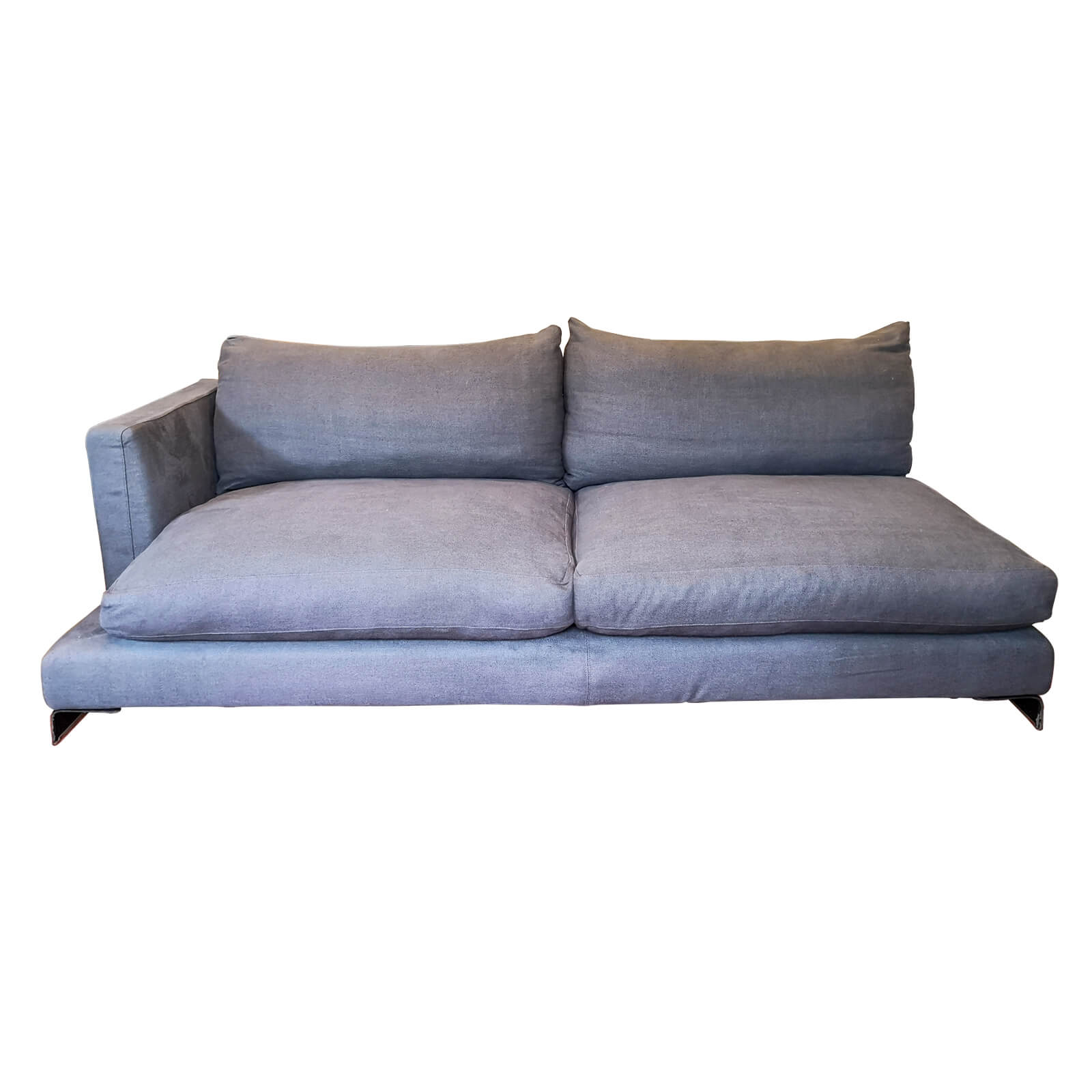 Two Design Lovers Flexform sofa left chaise front