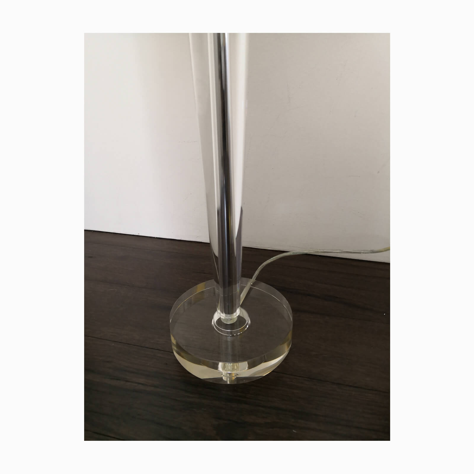 Two Design Lovers perspex lamp with shade base