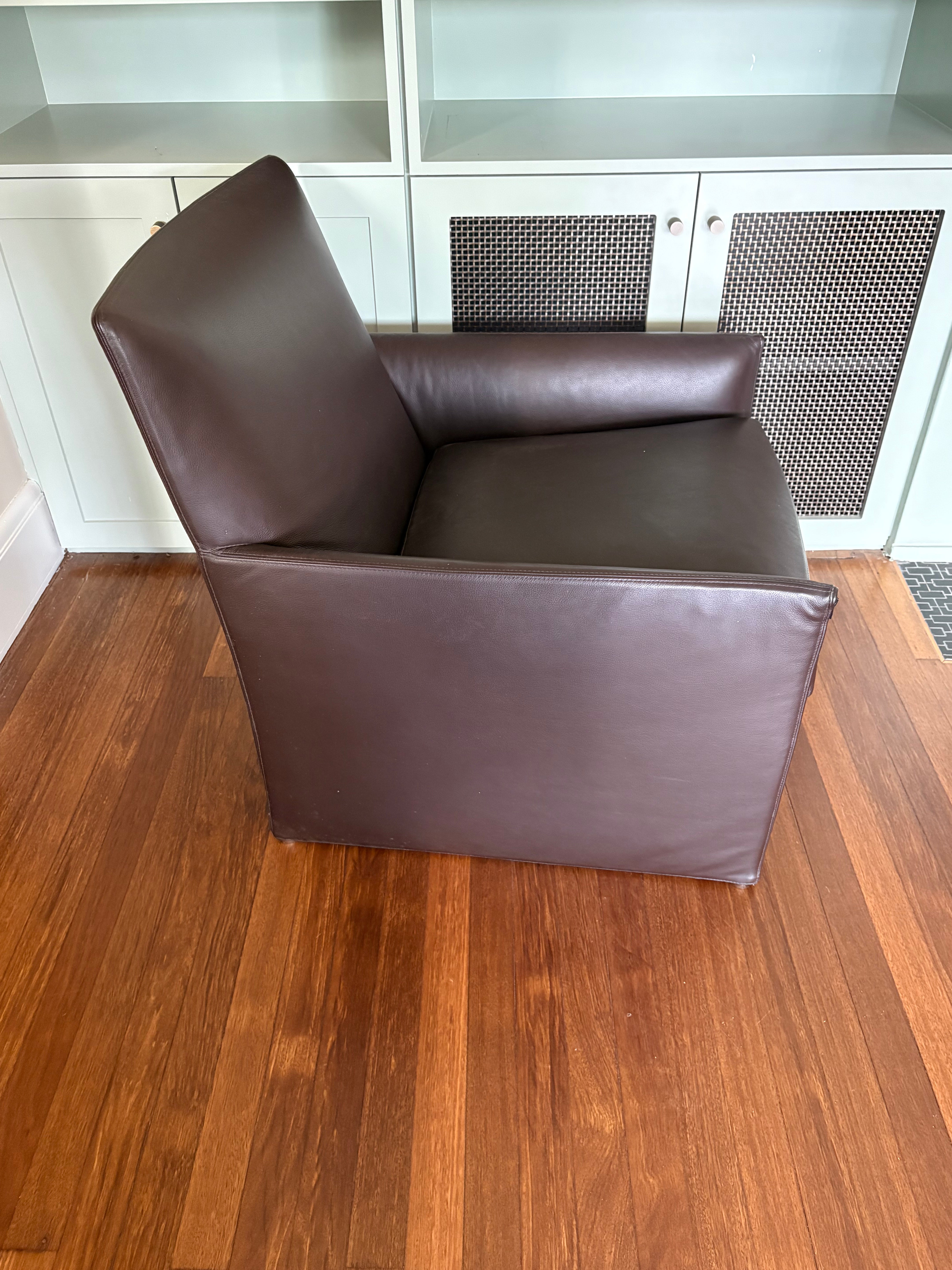 Minotti Leather Armchair, 4 available