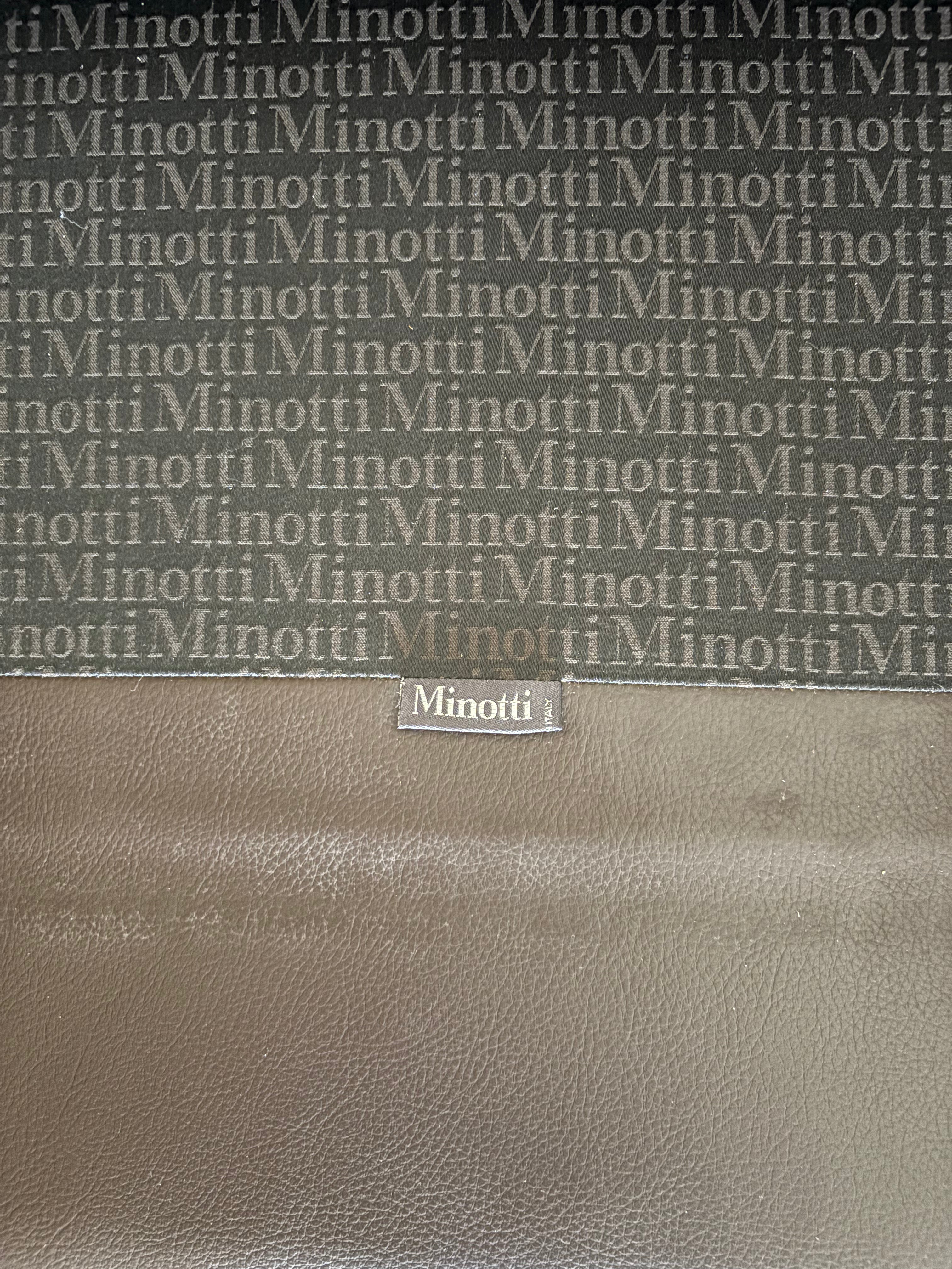 Minotti Leather Armchair, 4 available
