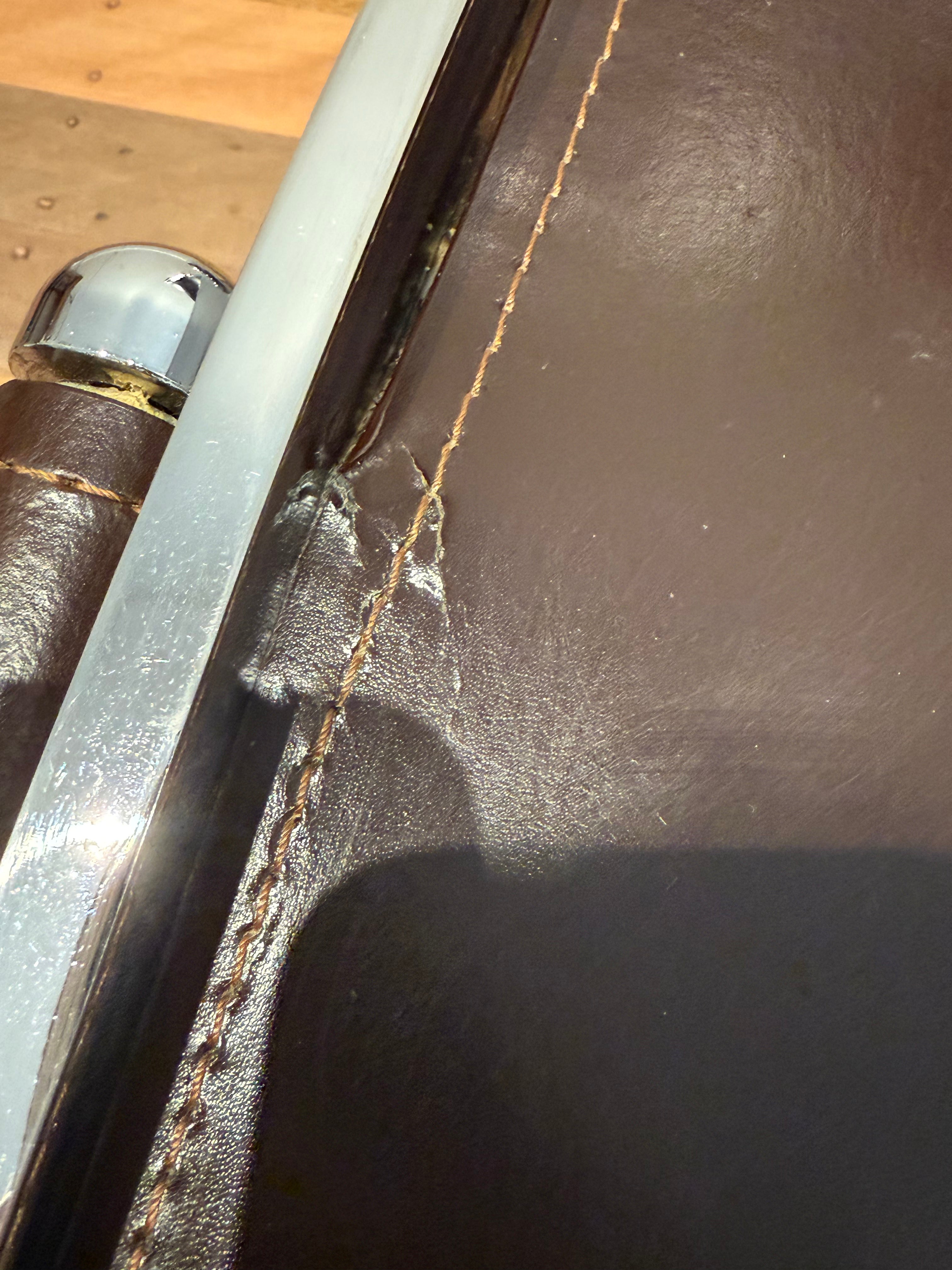 Flexform Scissor Chairs, pair