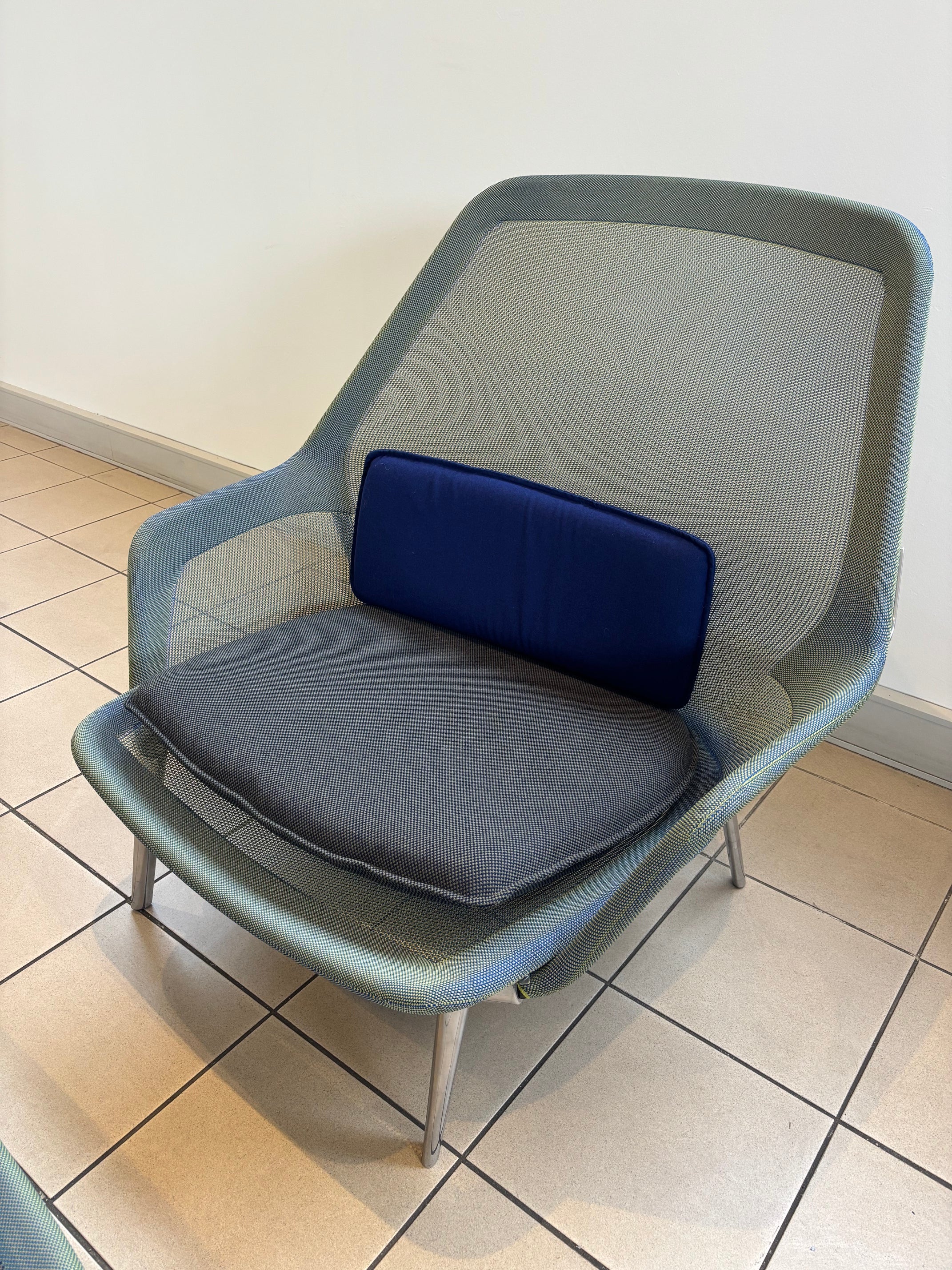 VITRA SLOW CHAIR + OTTOMAN