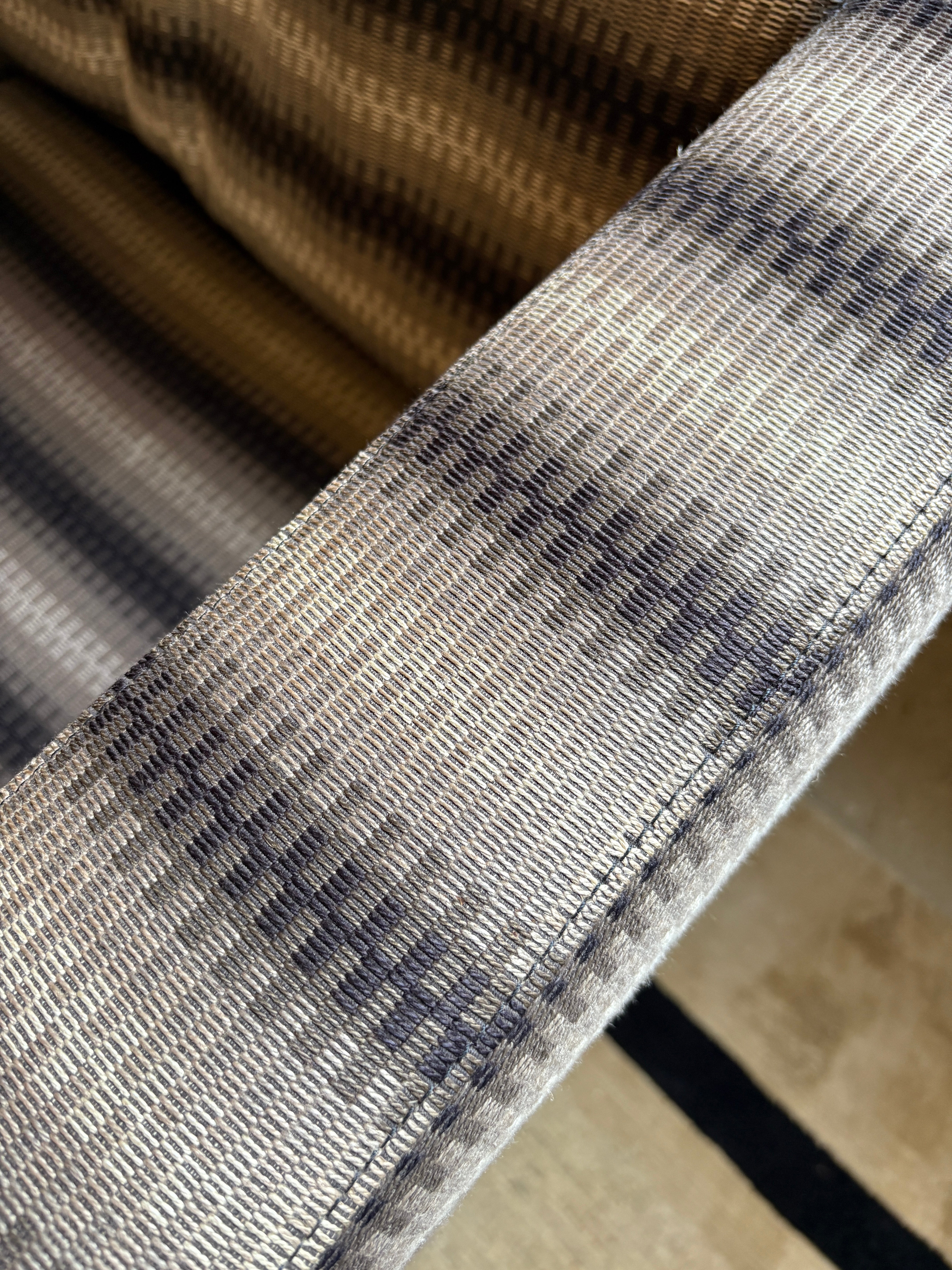 Jardan Oscar Striped Armchairs, pair