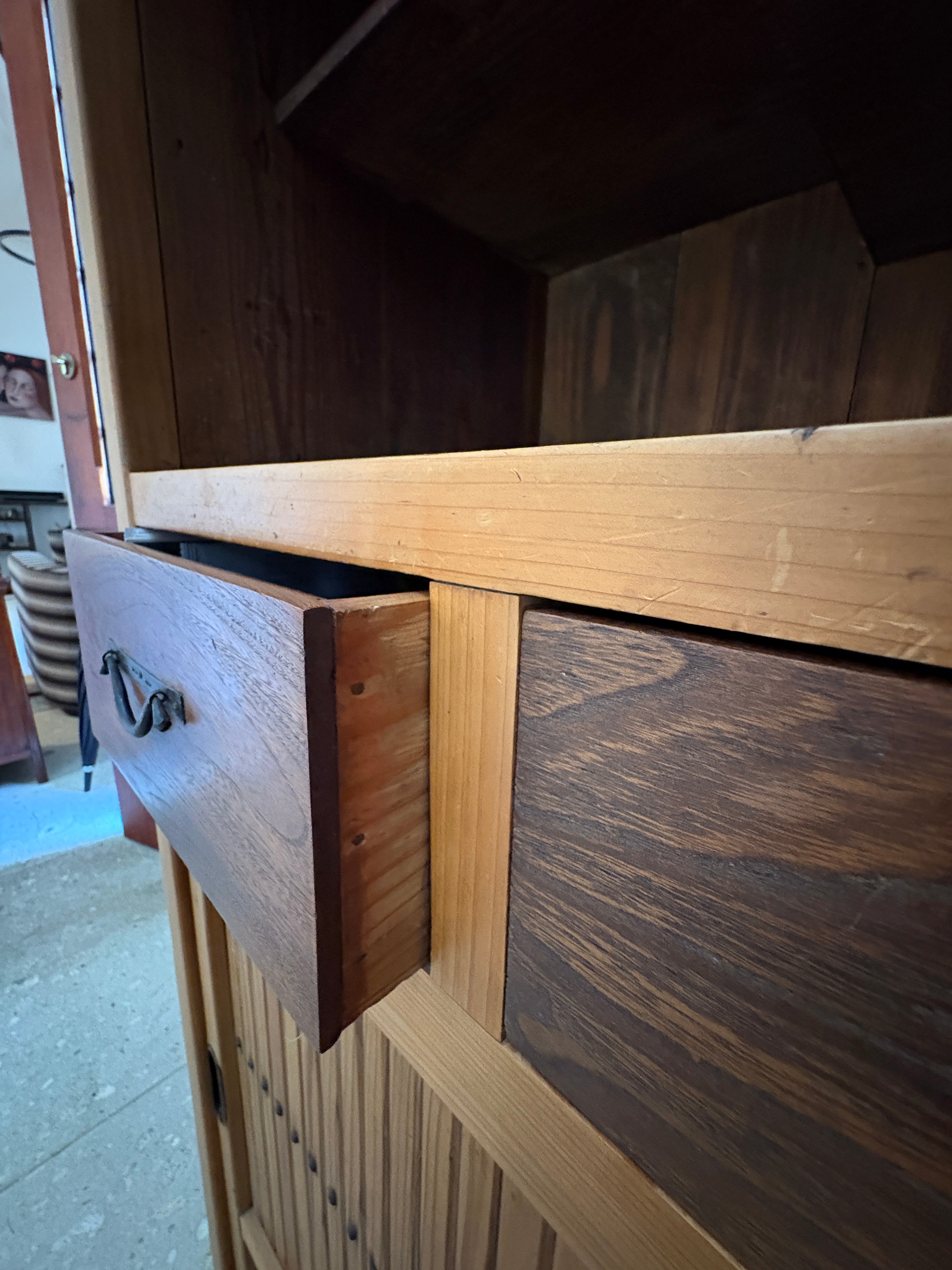 Japanese Antique Mizuya Dansu kitchen cabinet