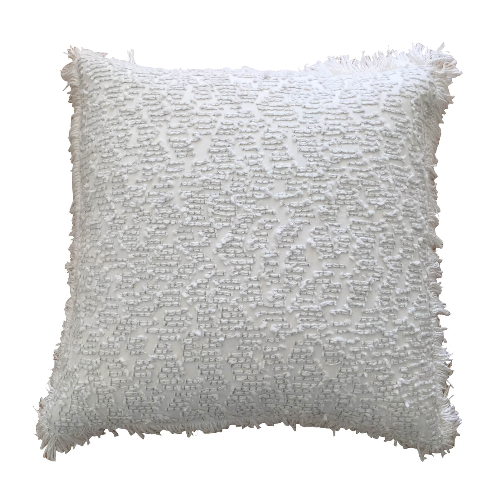 White and Silver Cushions (x2)