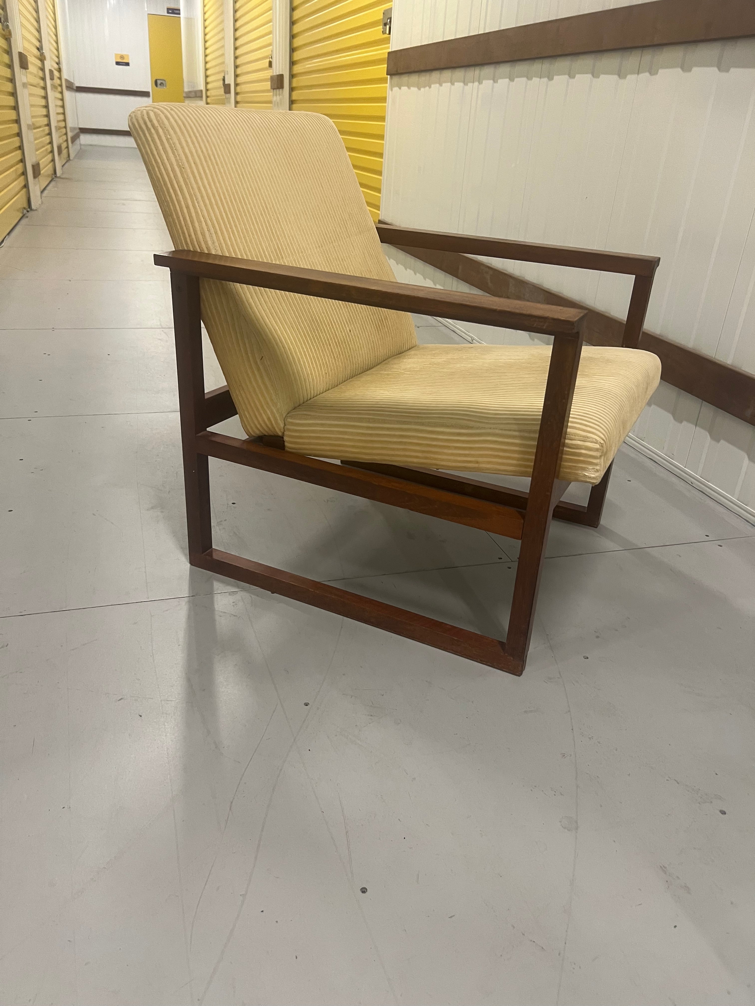 DQF (Danish Quality Furniture) Blackbean Sled Armchairs, pair