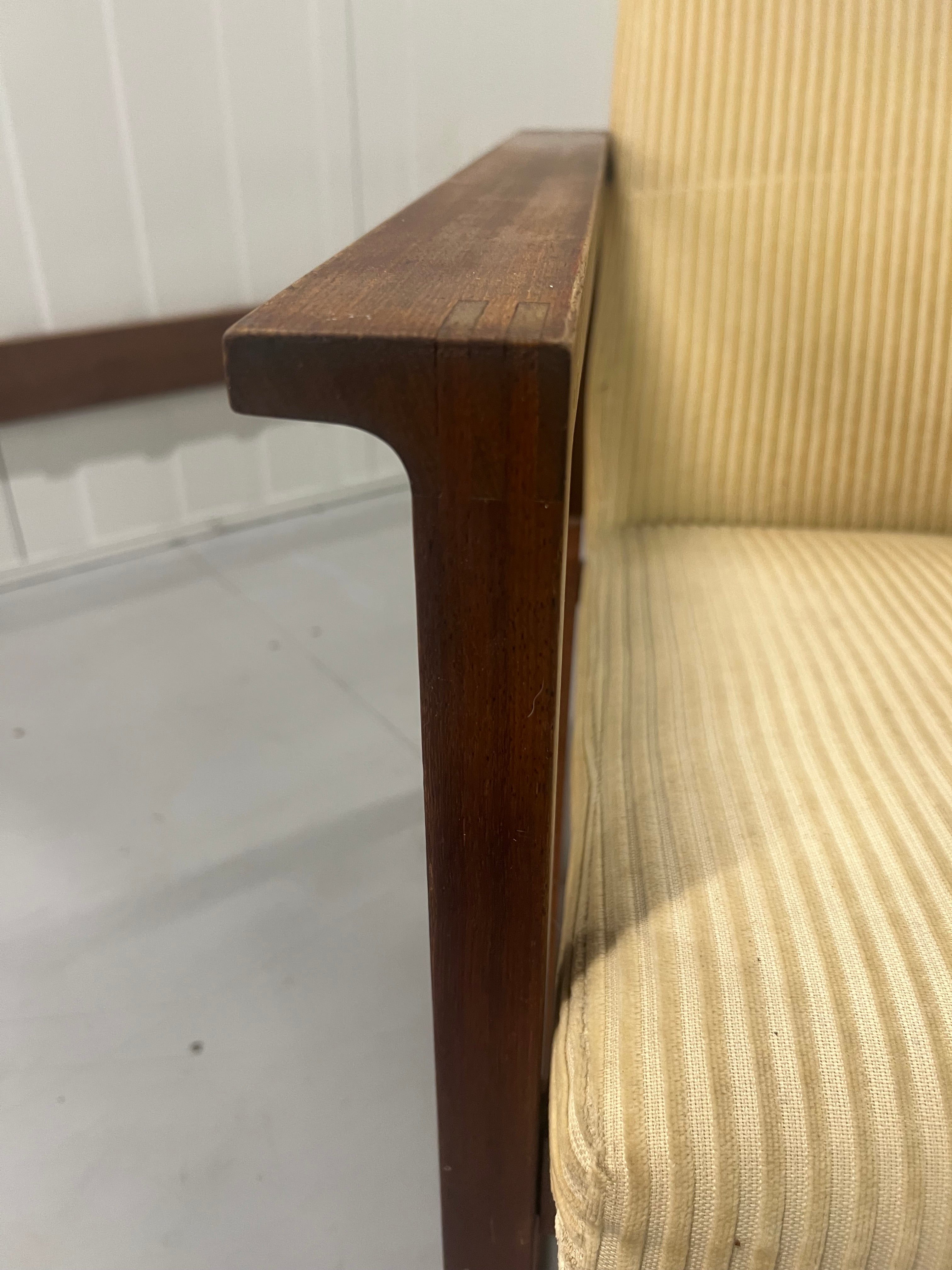 DQF (Danish Quality Furniture) Blackbean Sled Armchairs, pair