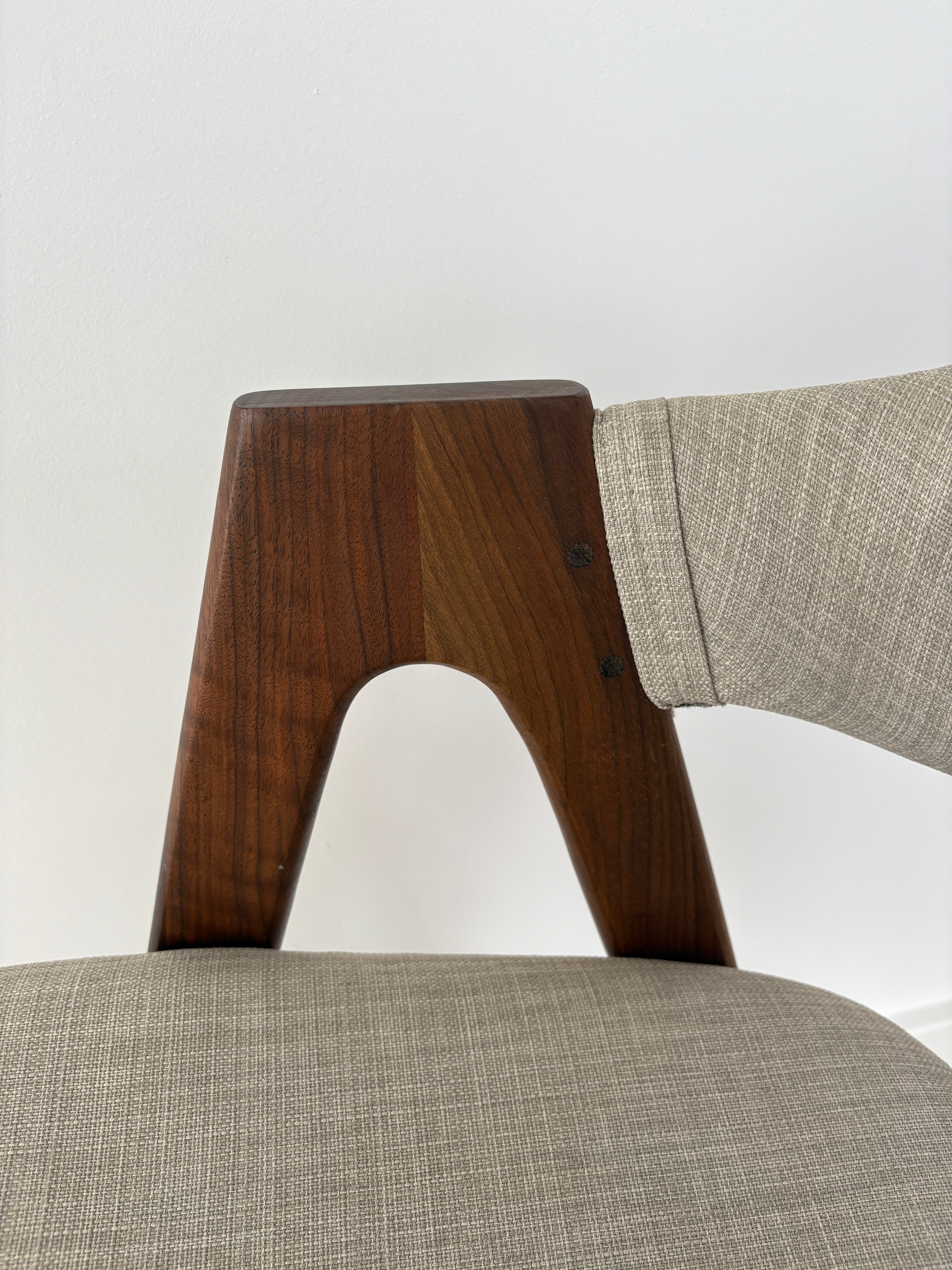 Icon By Design Nestor Walnut Dining Chairs, set of 8