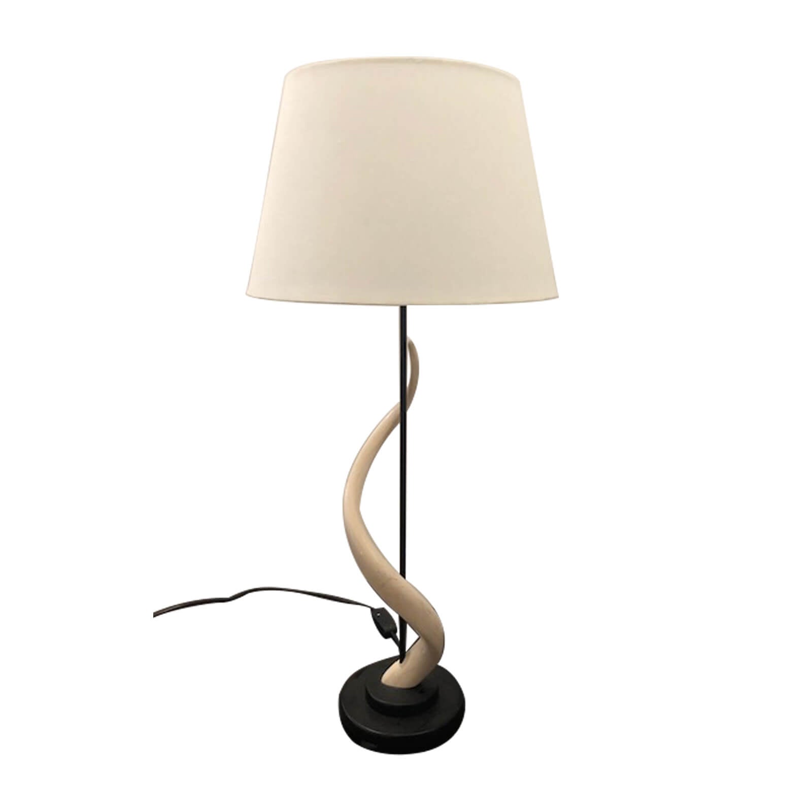 Two Design Lovers horn lamp base and shade