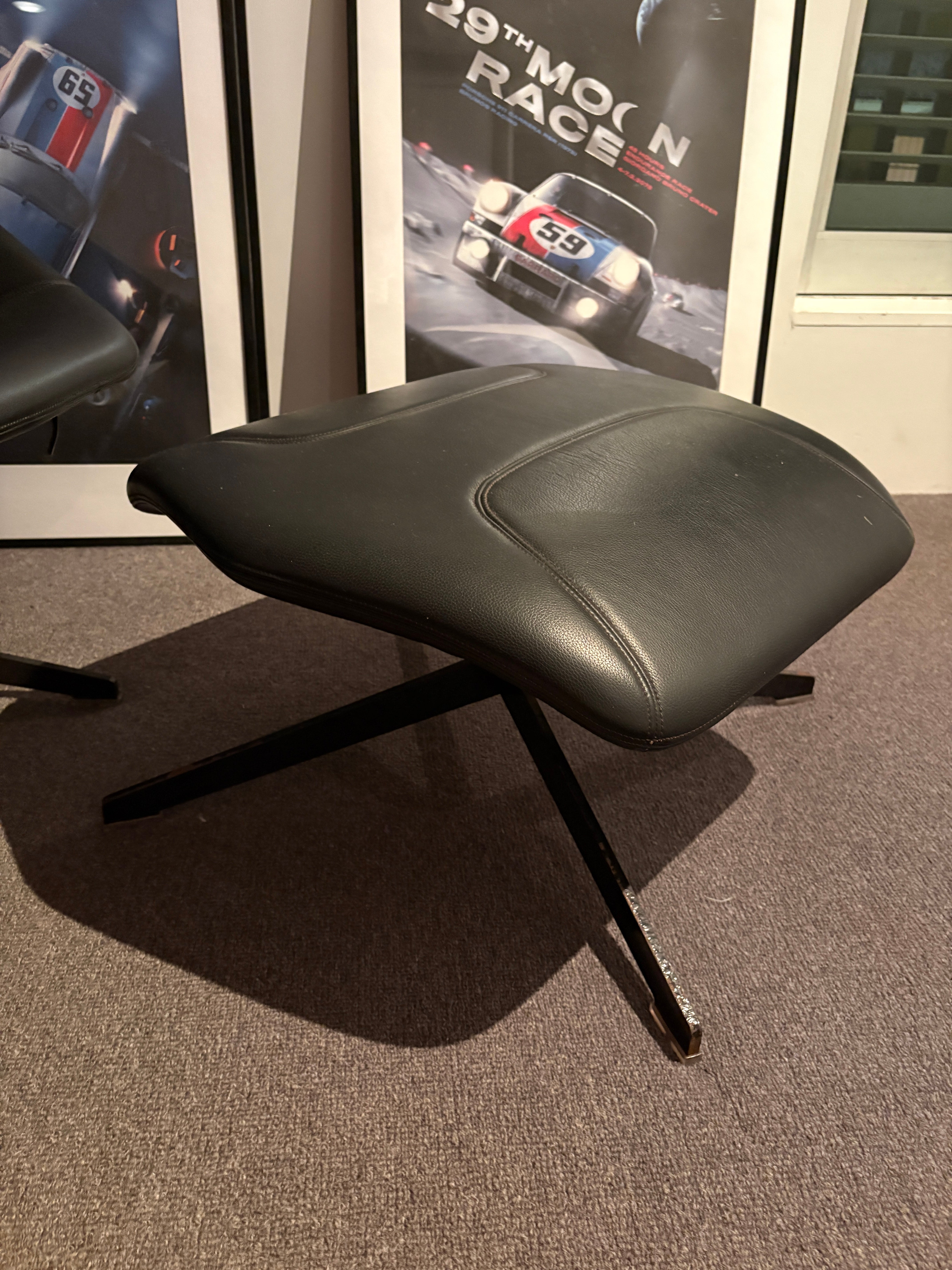 Moroso Take A Line For A Walk Armchair with Footstool