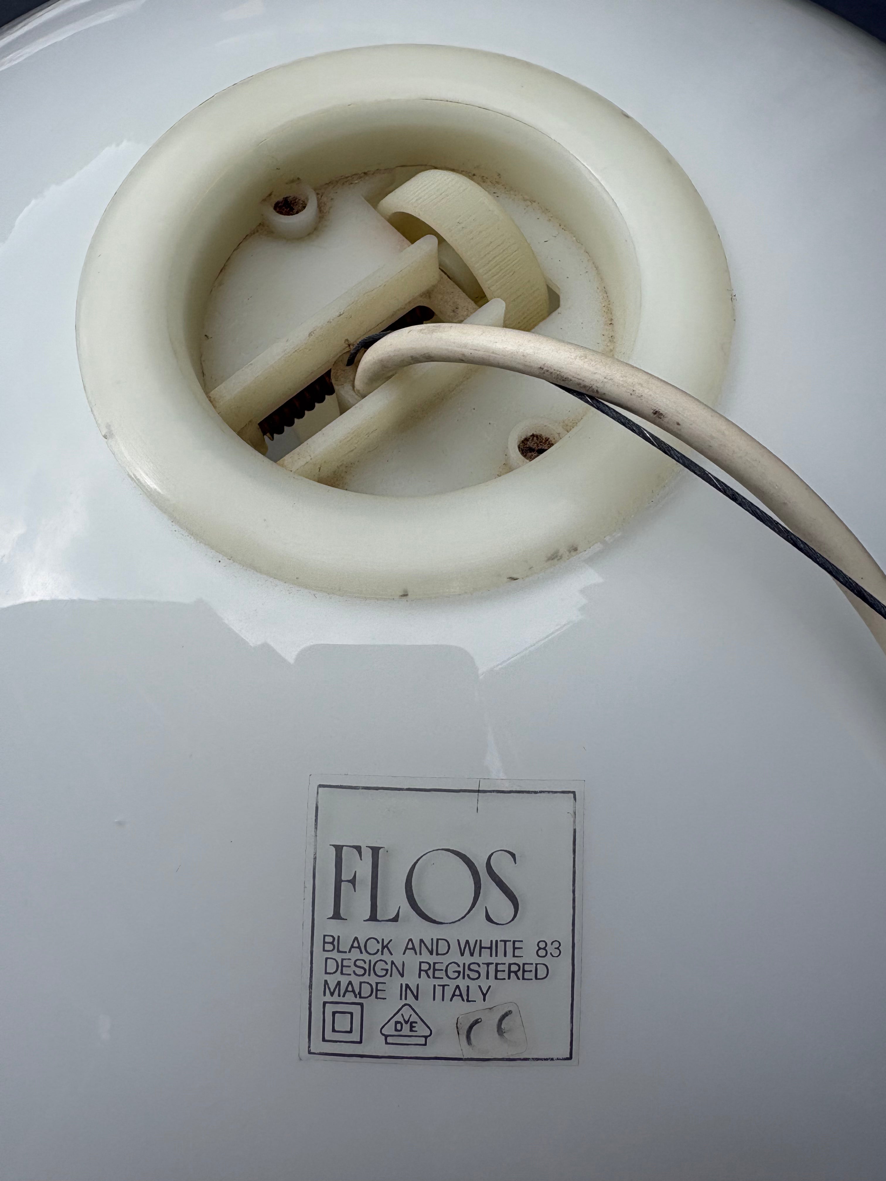 Flos Achille & Pier Giacomo Castiglioni Opaline Glass Pendant Lamp, 2 available