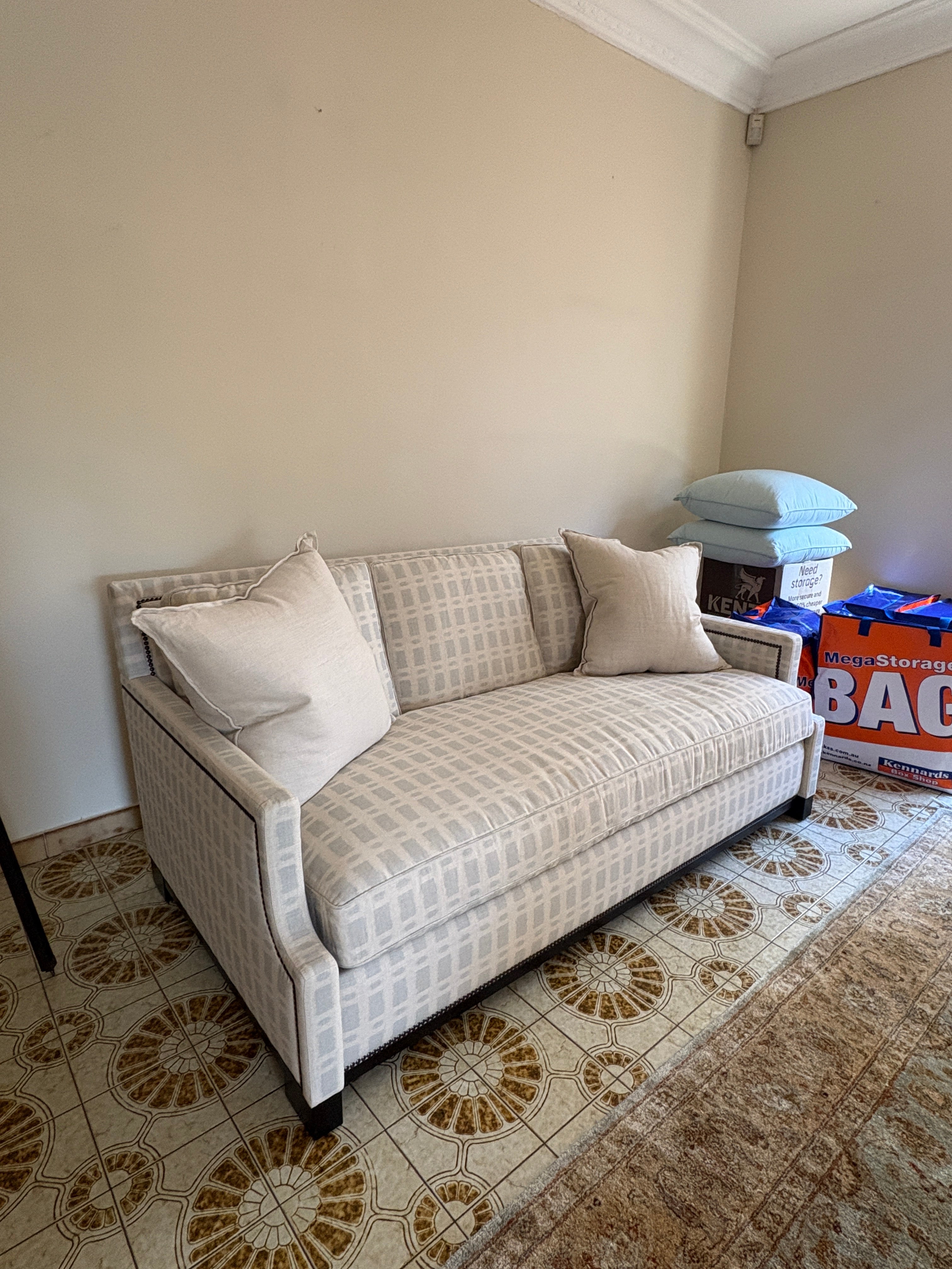 Custom Linen Sofa