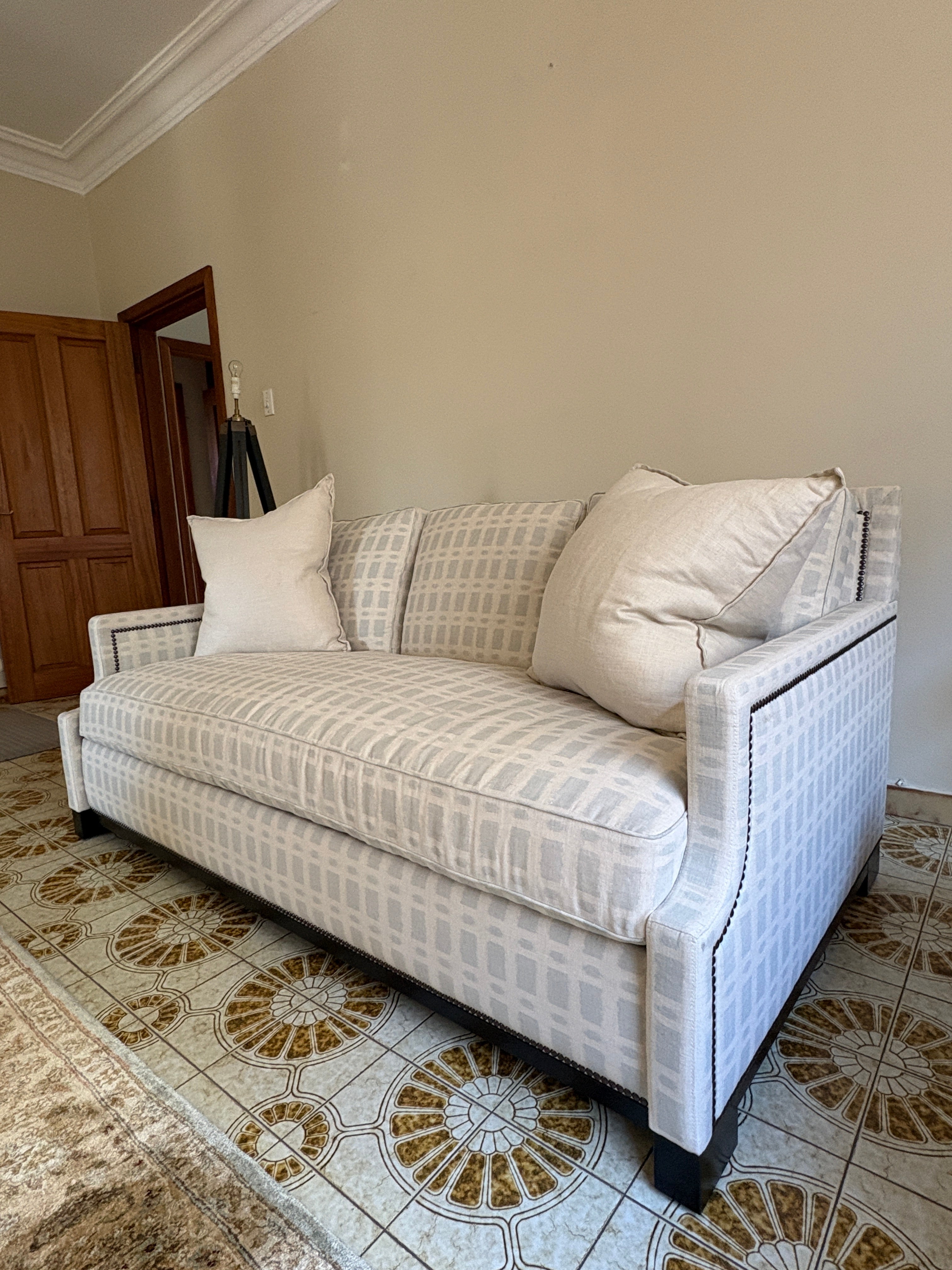 Custom Linen Sofa
