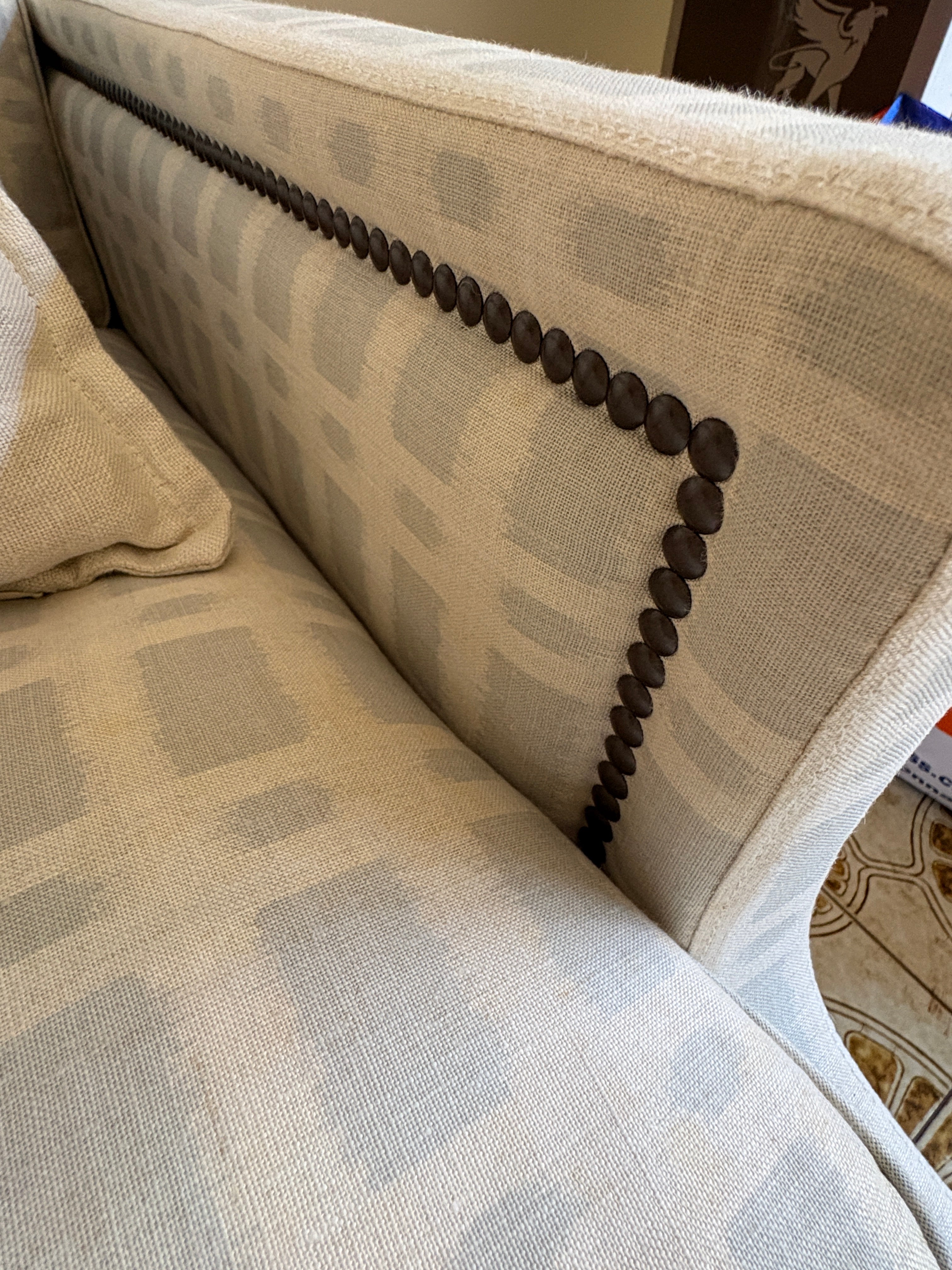Custom Linen Sofa