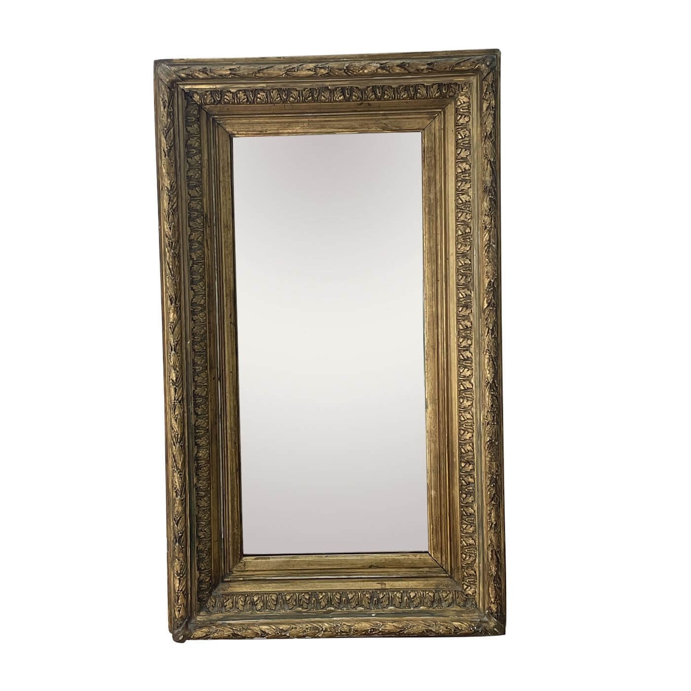 French antique gold mirror