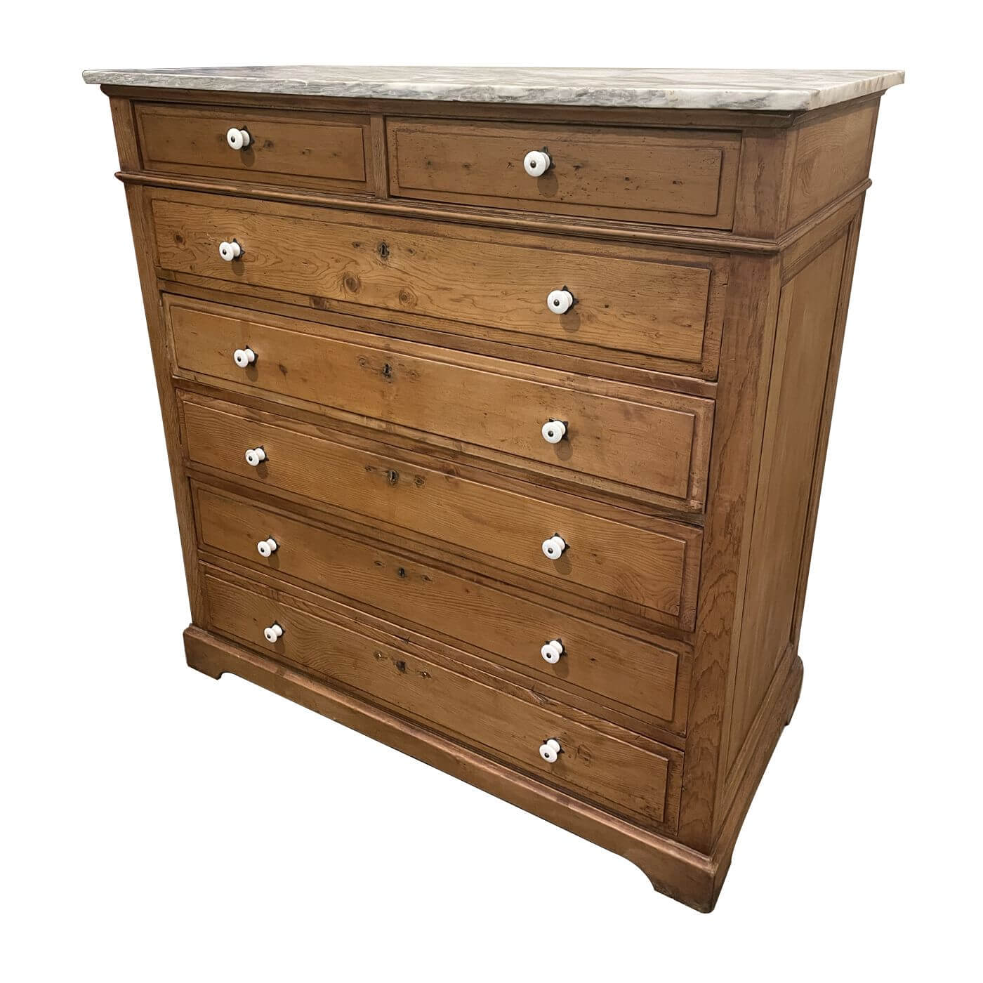 Marble Topped Antique Chest of Drawers