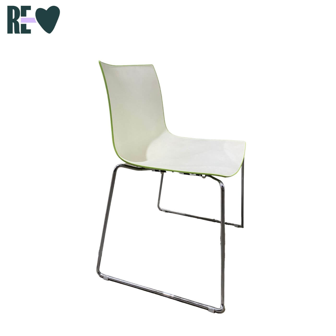 Two-Design-Lovers-Arper-Catifa 46 -Bi-Colour-Chair-Green