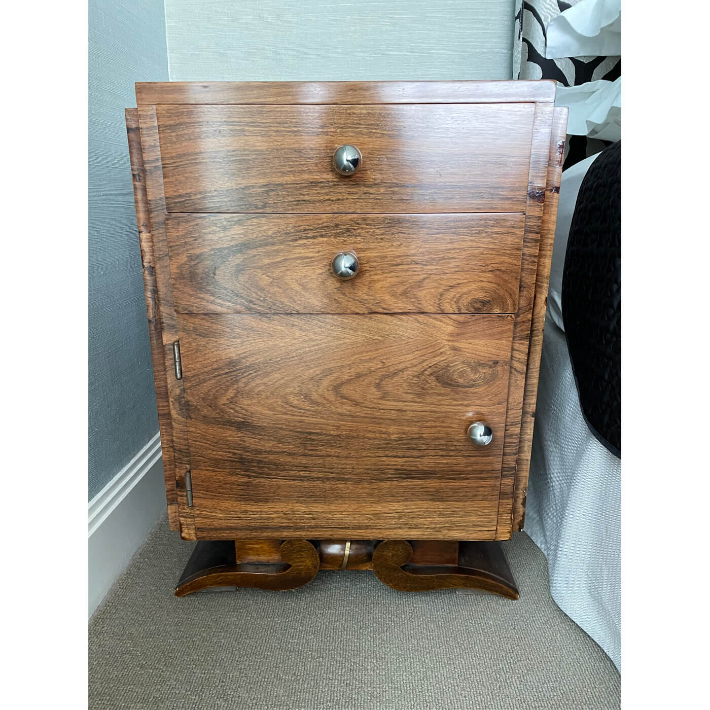 Art Deco Bedside Tables pair