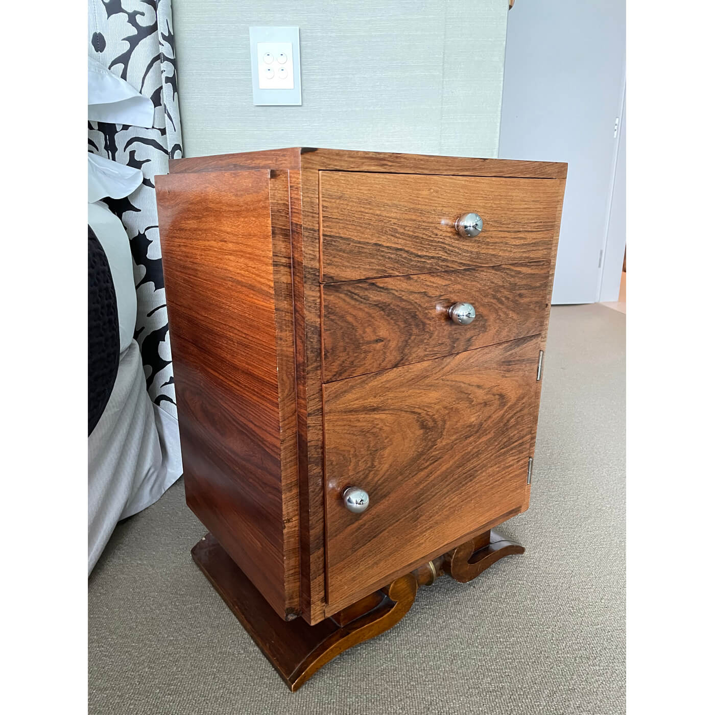 Art Deco Bedside Tables pair