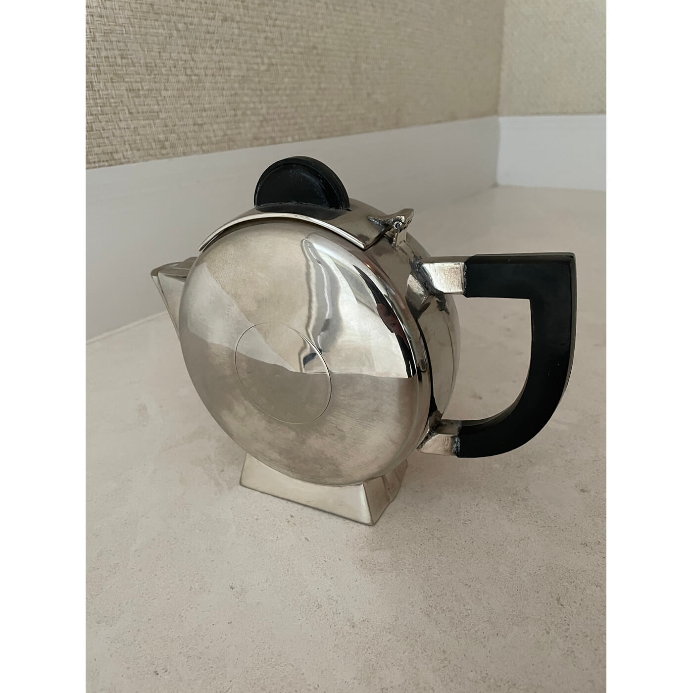 Art deco 3 piece silver tea set