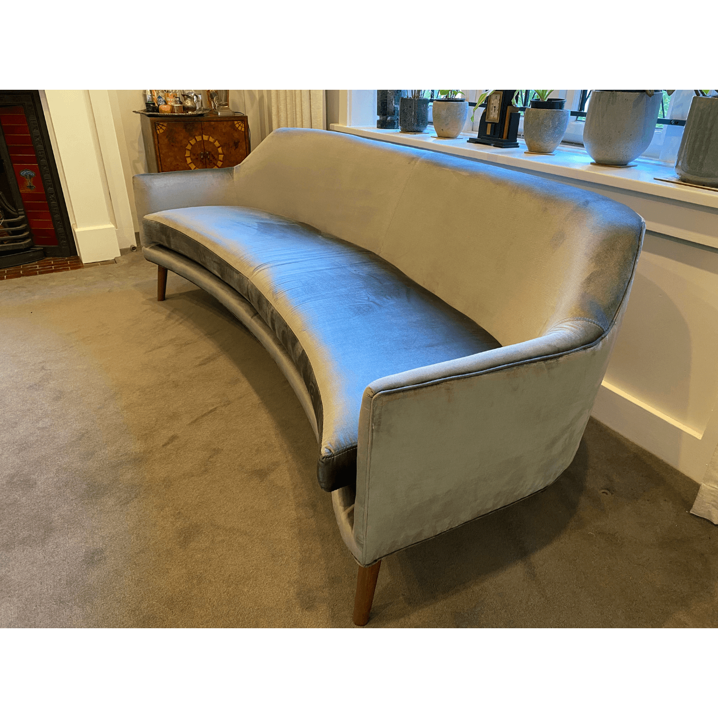 Two Design Lovers-Arthur-G-Curved-Velvet-Sofa