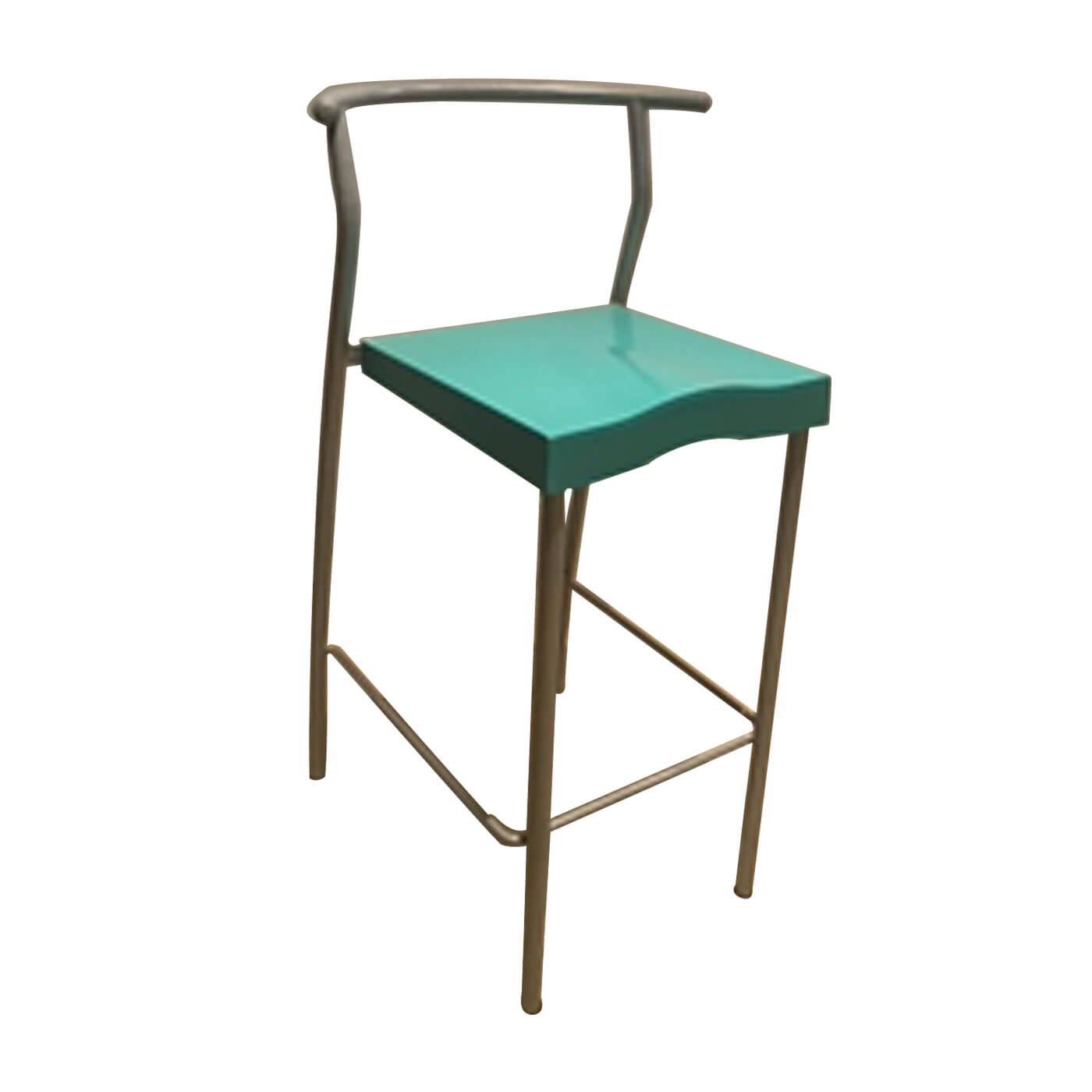 Two Design Lovers Bar Stool Hi-Glob by Stark for Kartell - Aqua