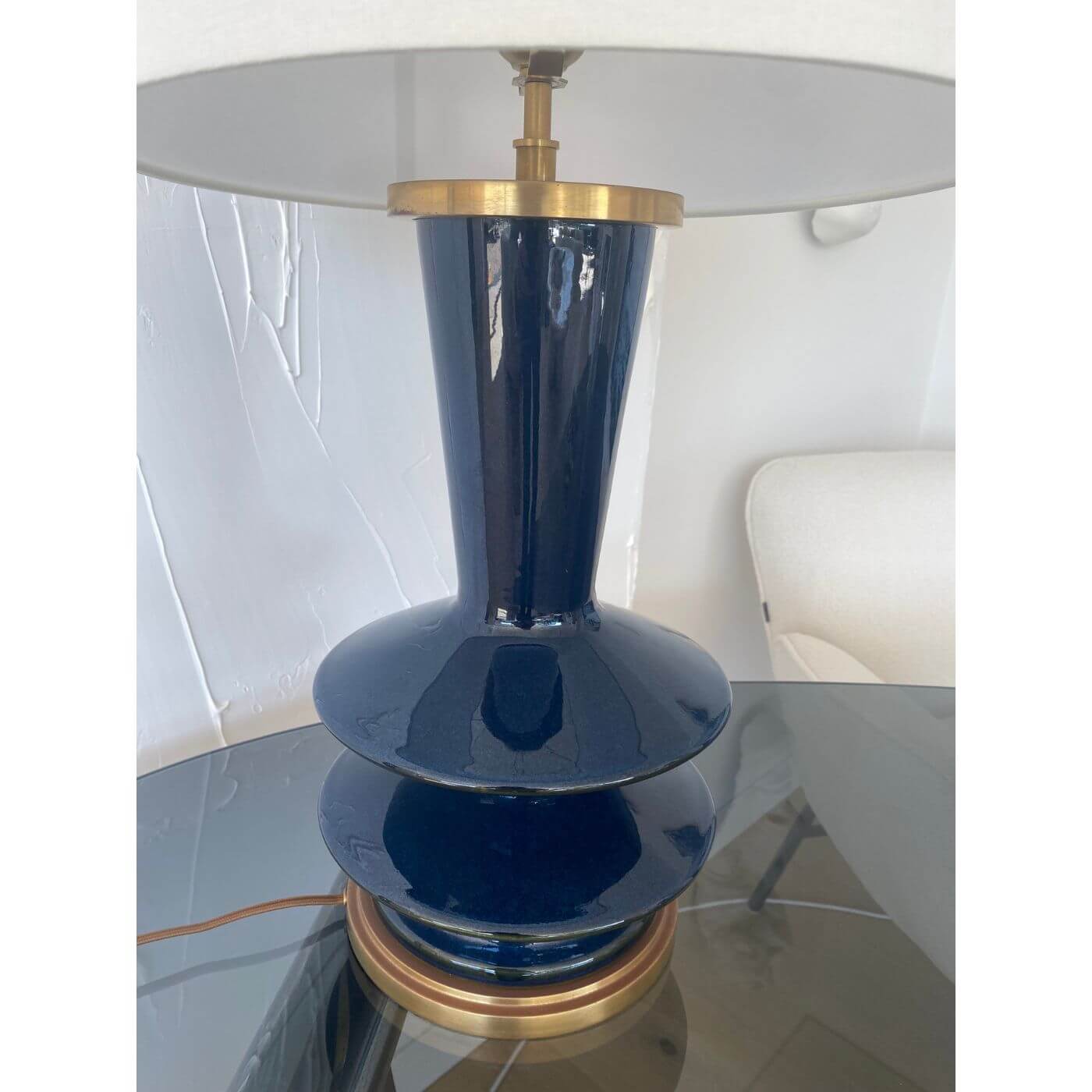 Two-Design-Lovers-Blue-Ceramic-Table-Lamp