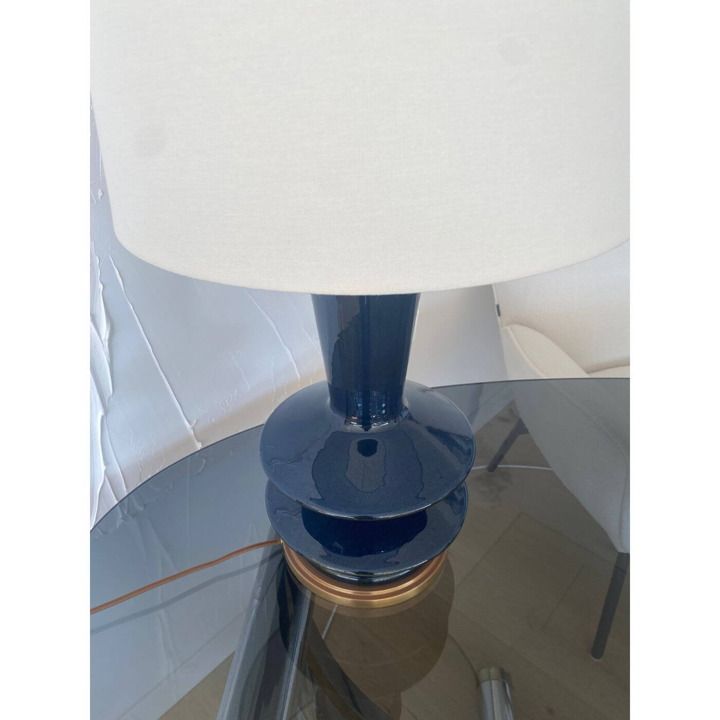 Two-Design-Lovers-Blue-Ceramic-Table-Lamp