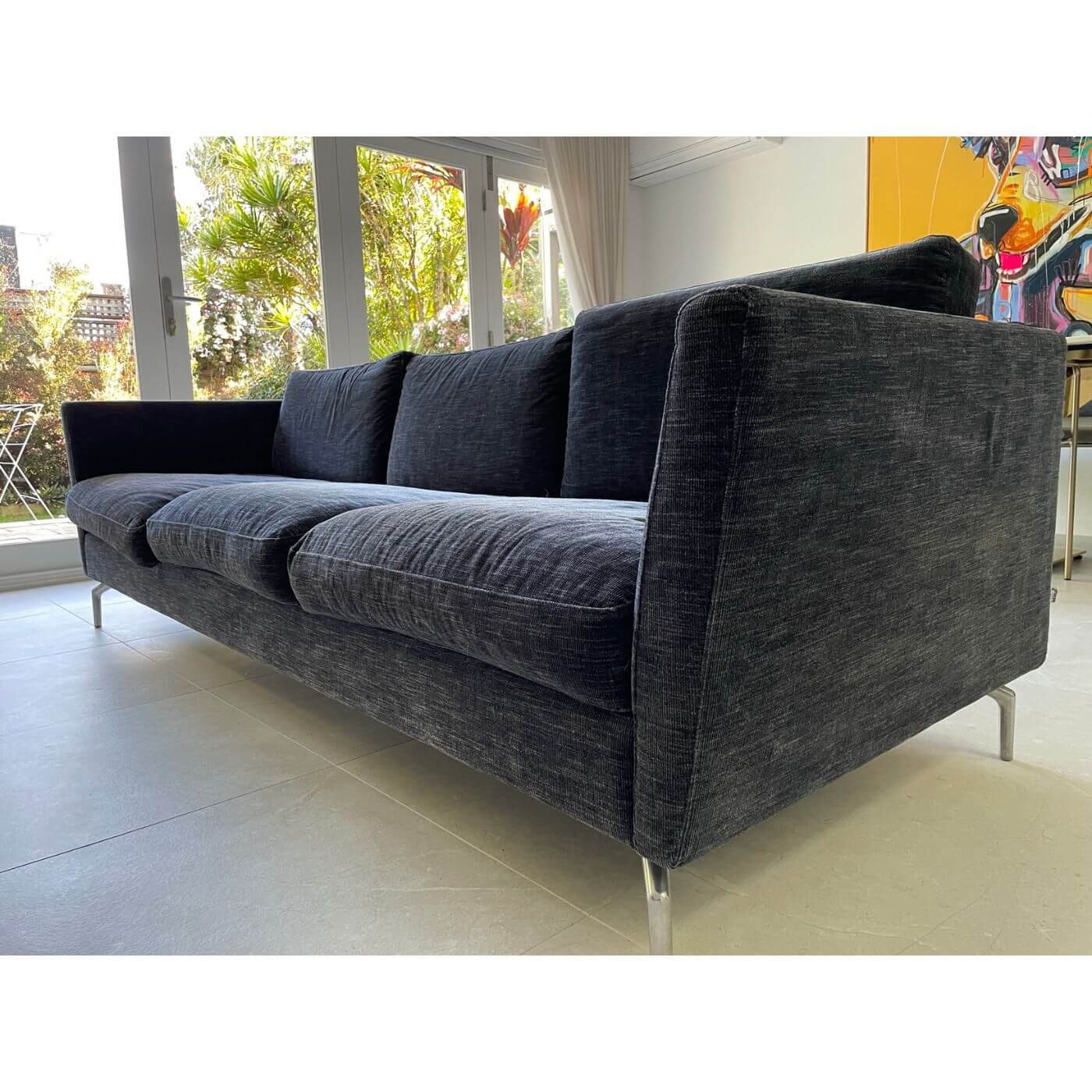 Two-Design-Lovers-BoConcept-dark-blue-Osaka-2.5-seater-sofa